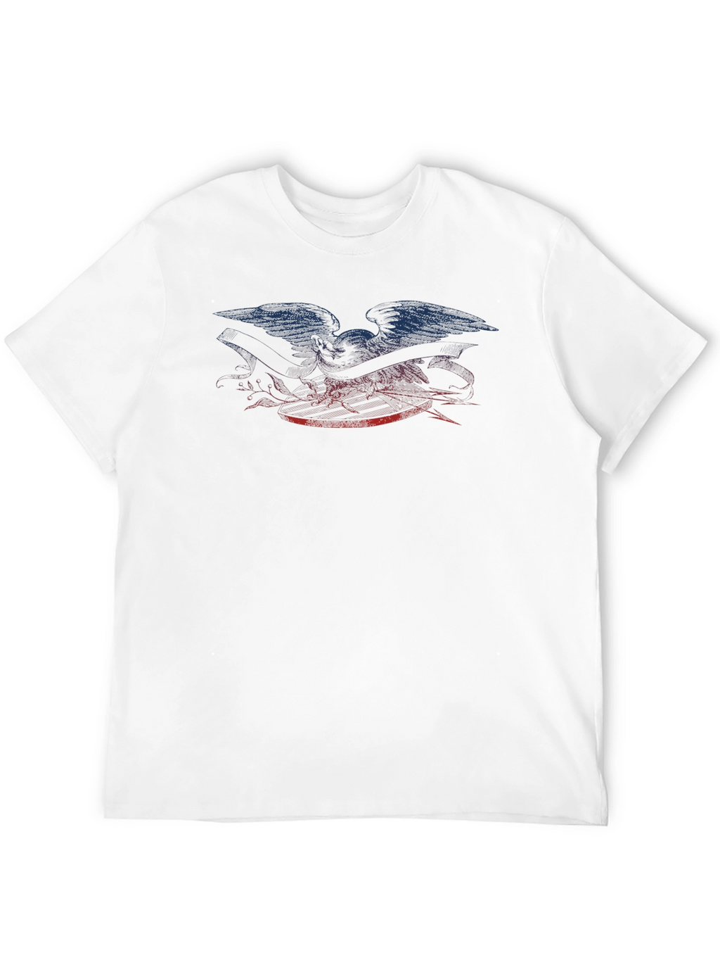 Eagle Graphic Print Black T-Shirt