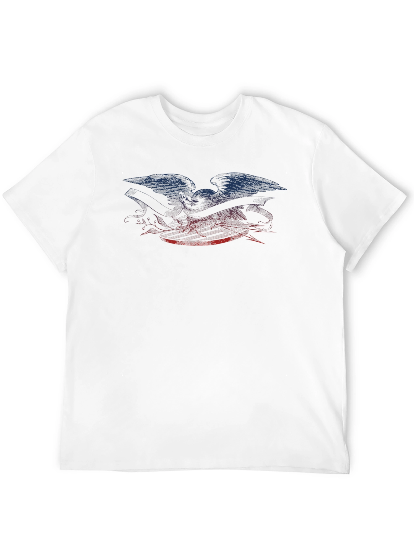 Eagle Graphic Print Black T-Shirt