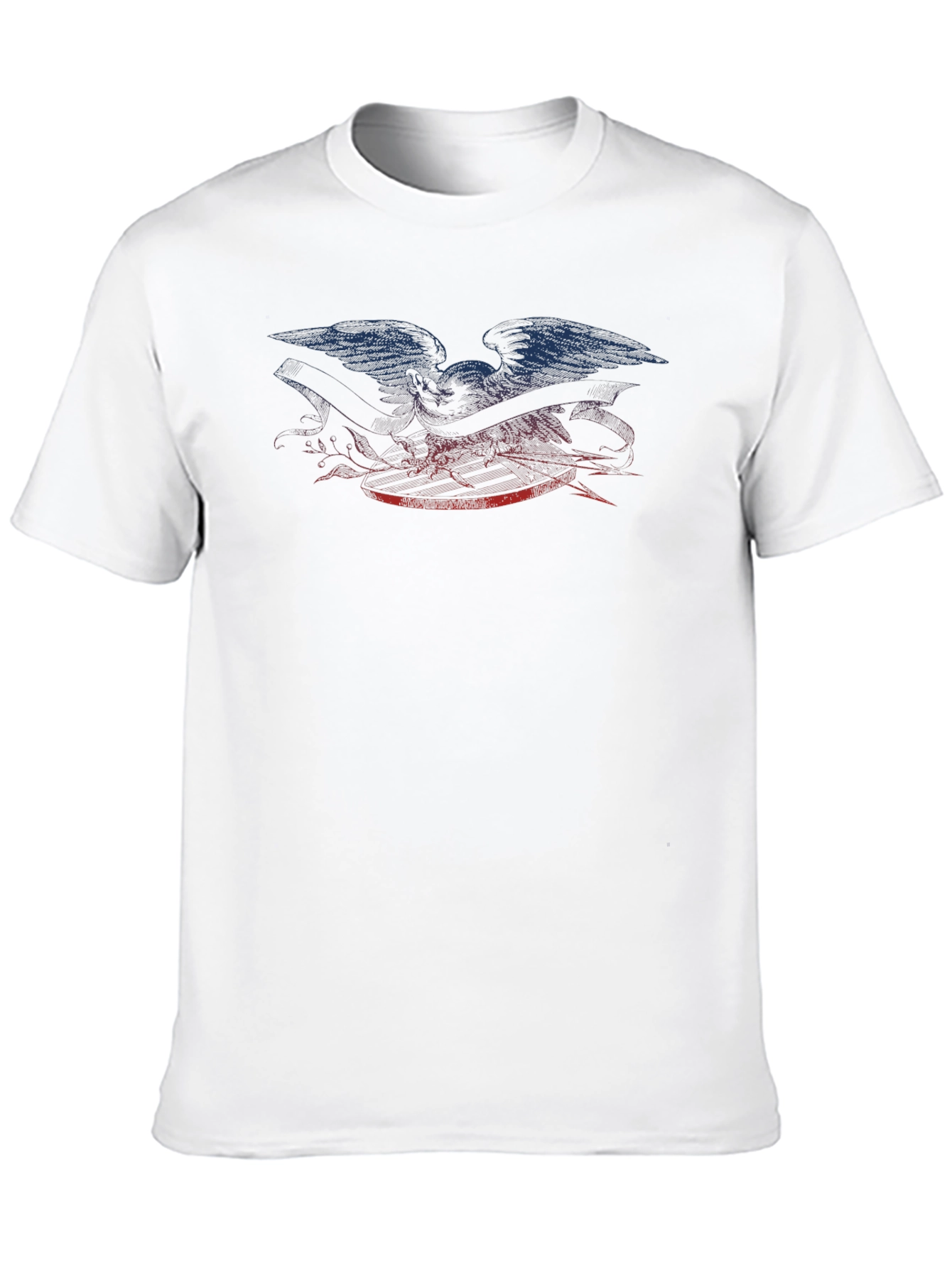 Eagle Graphic Print Black T-Shirt