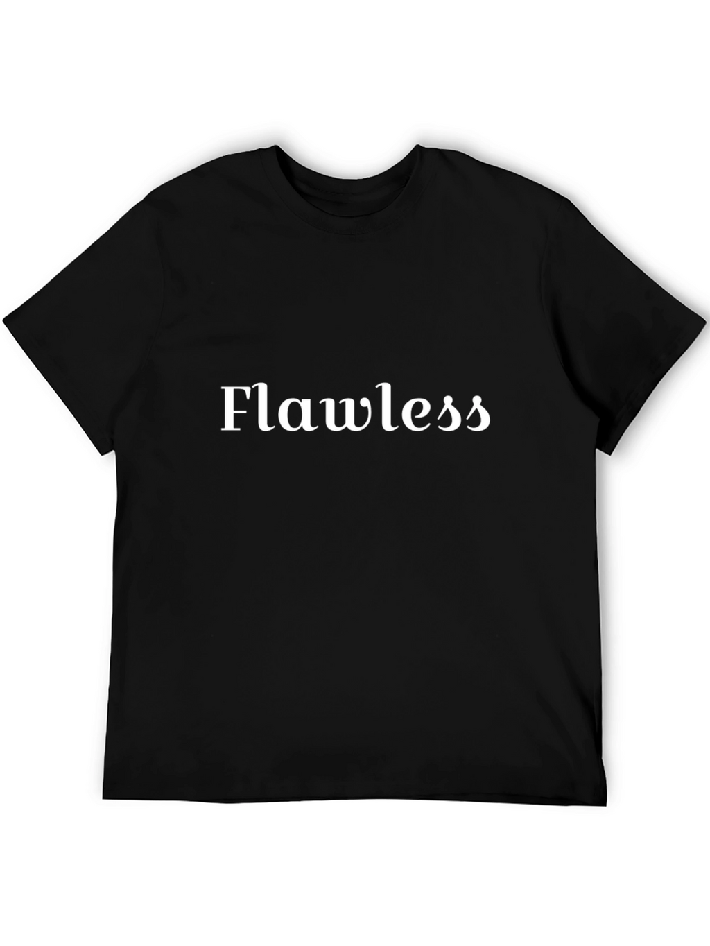 Flawless Black T-Shirt - Modern Graphic Tee