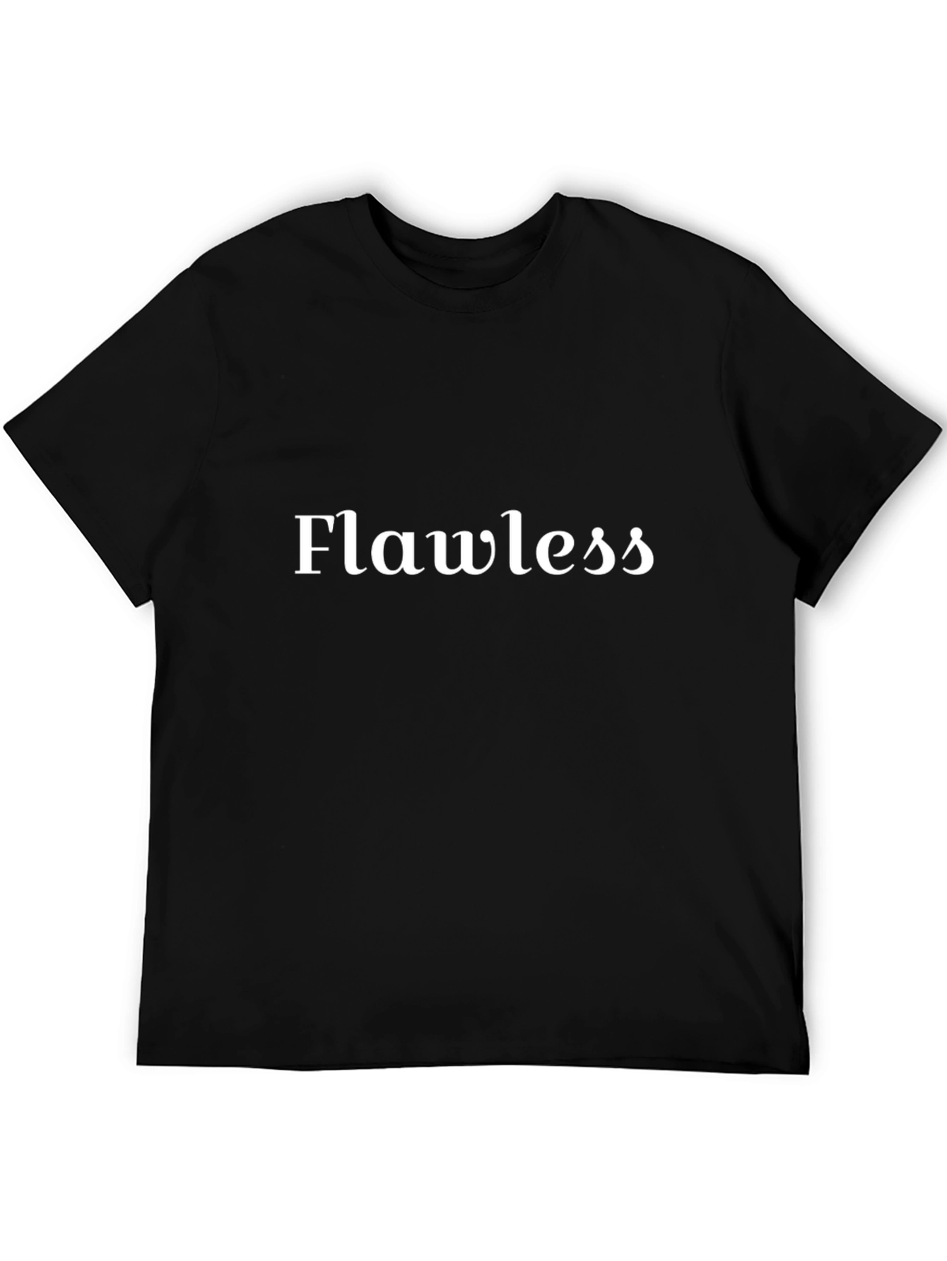 Flawless Black T-Shirt - Modern Graphic Tee