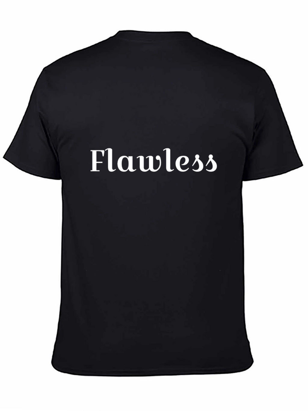 Flawless Black T-Shirt - Modern Graphic Tee