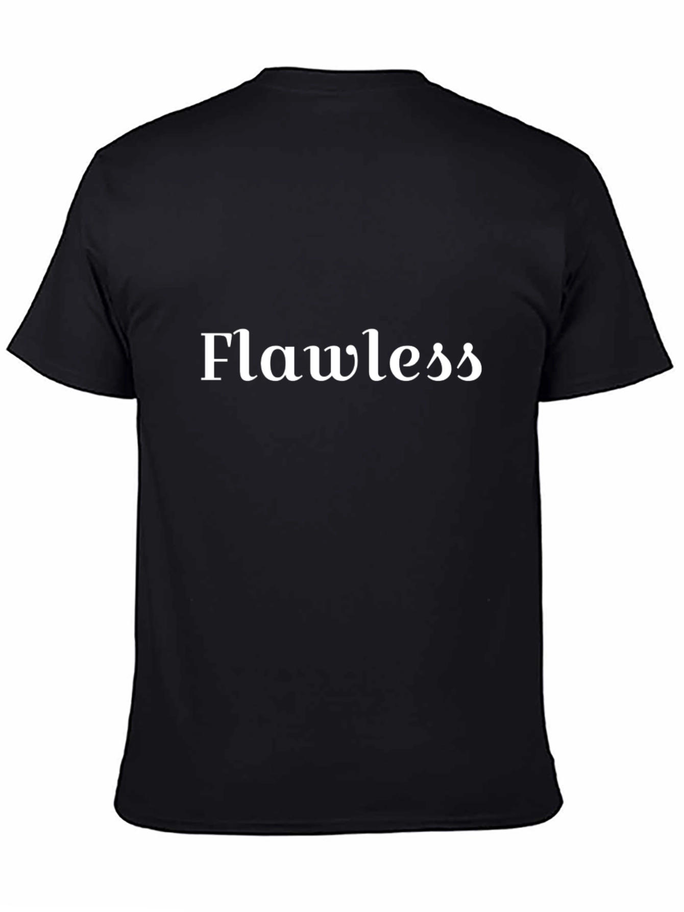 Flawless Black T-Shirt - Modern Graphic Tee