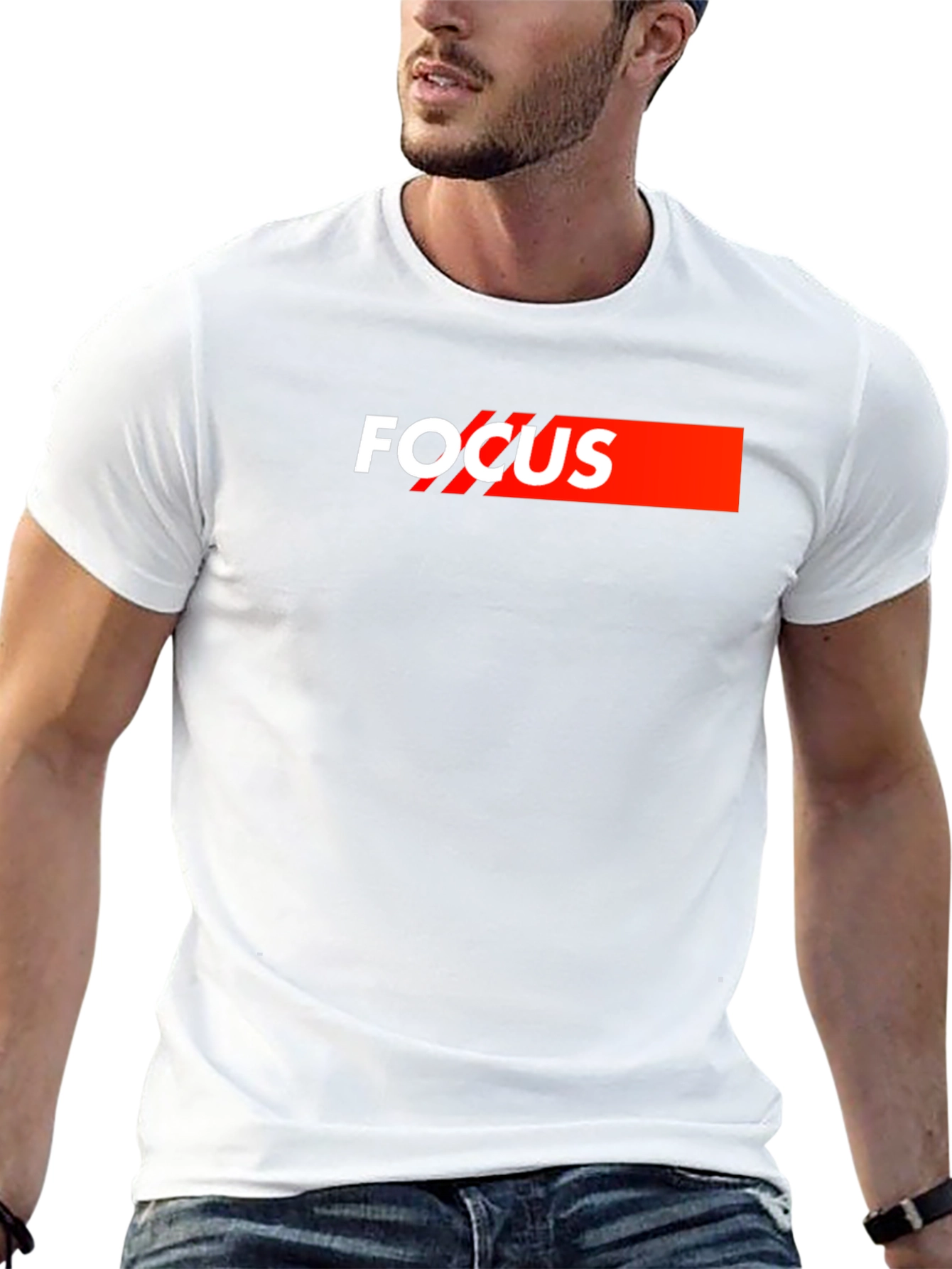 Focus Graphic Tee - Bold & Stylish Cotton Blend Shirt