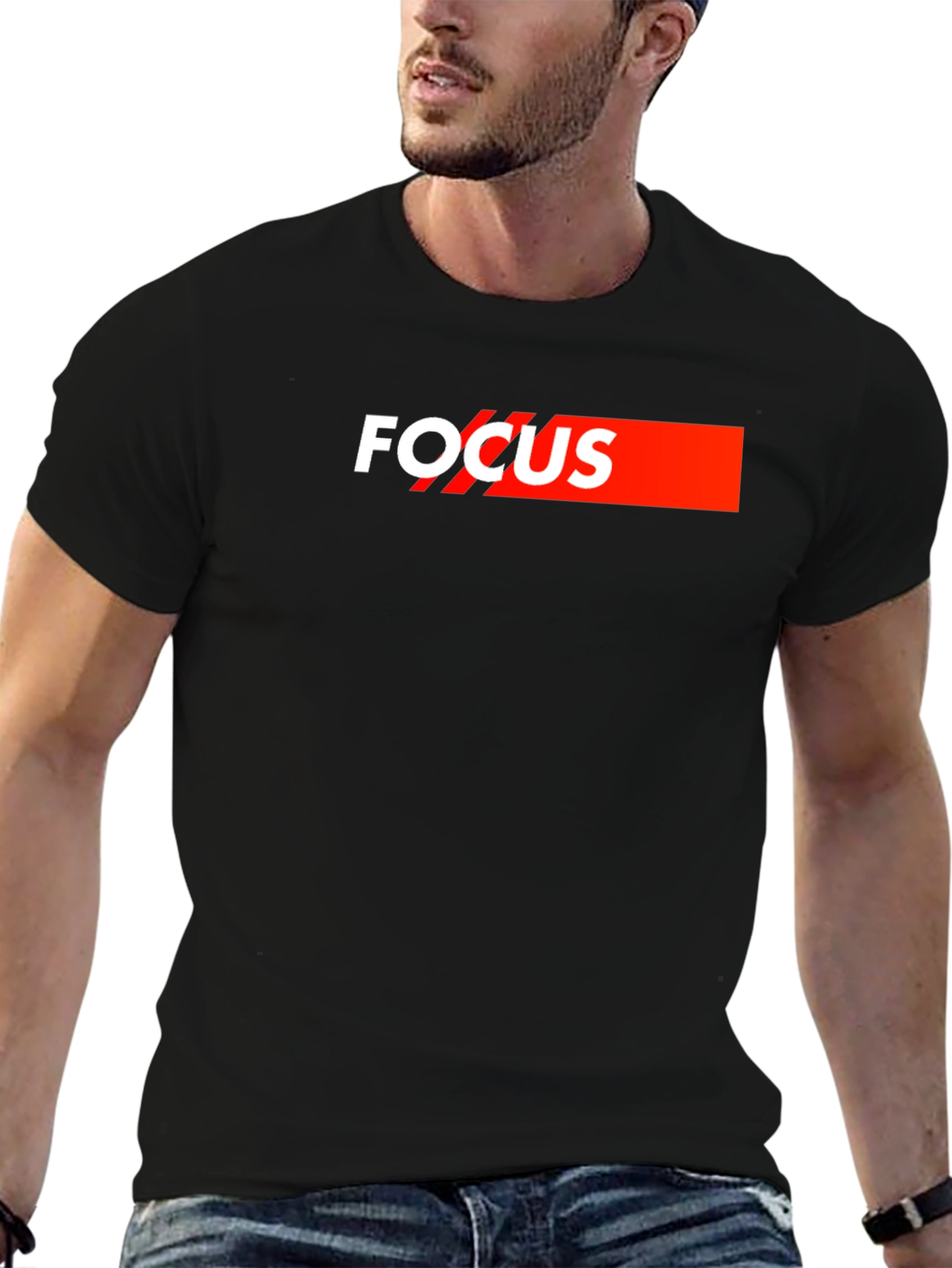 Focus Graphic Tee - Bold & Stylish Cotton Blend Shirt