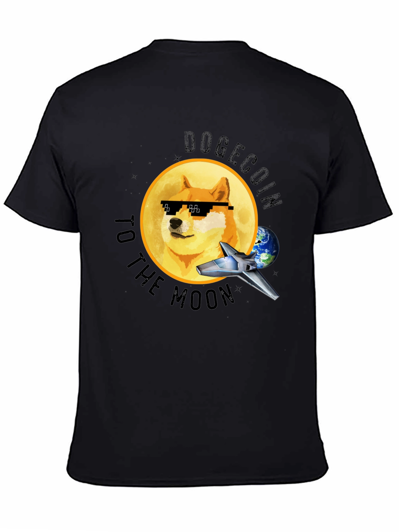 Dogecoin to the Moon T-Shirt - Crypto Meme Tee