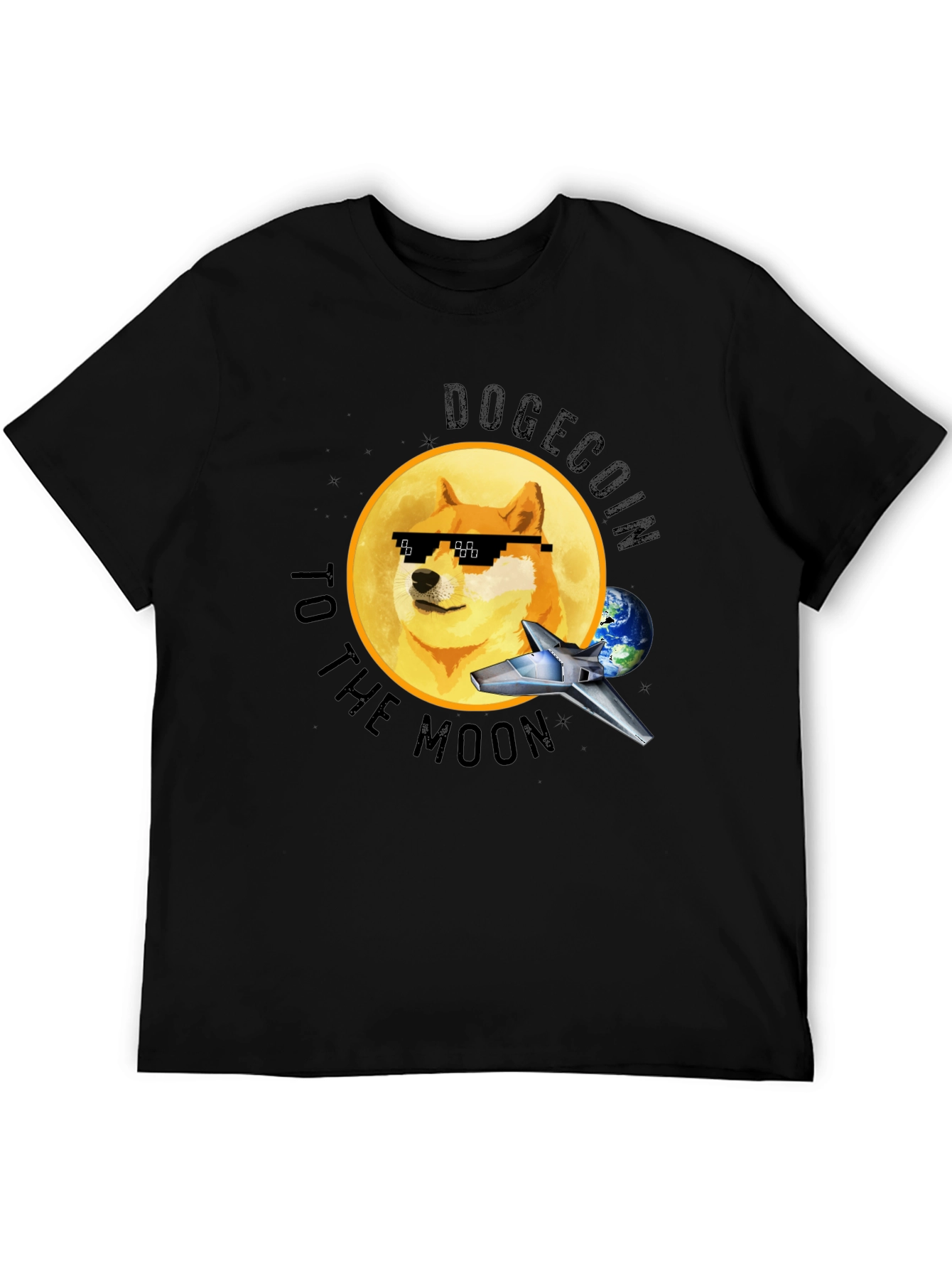 Dogecoin to the Moon T-Shirt - Crypto Meme Tee
