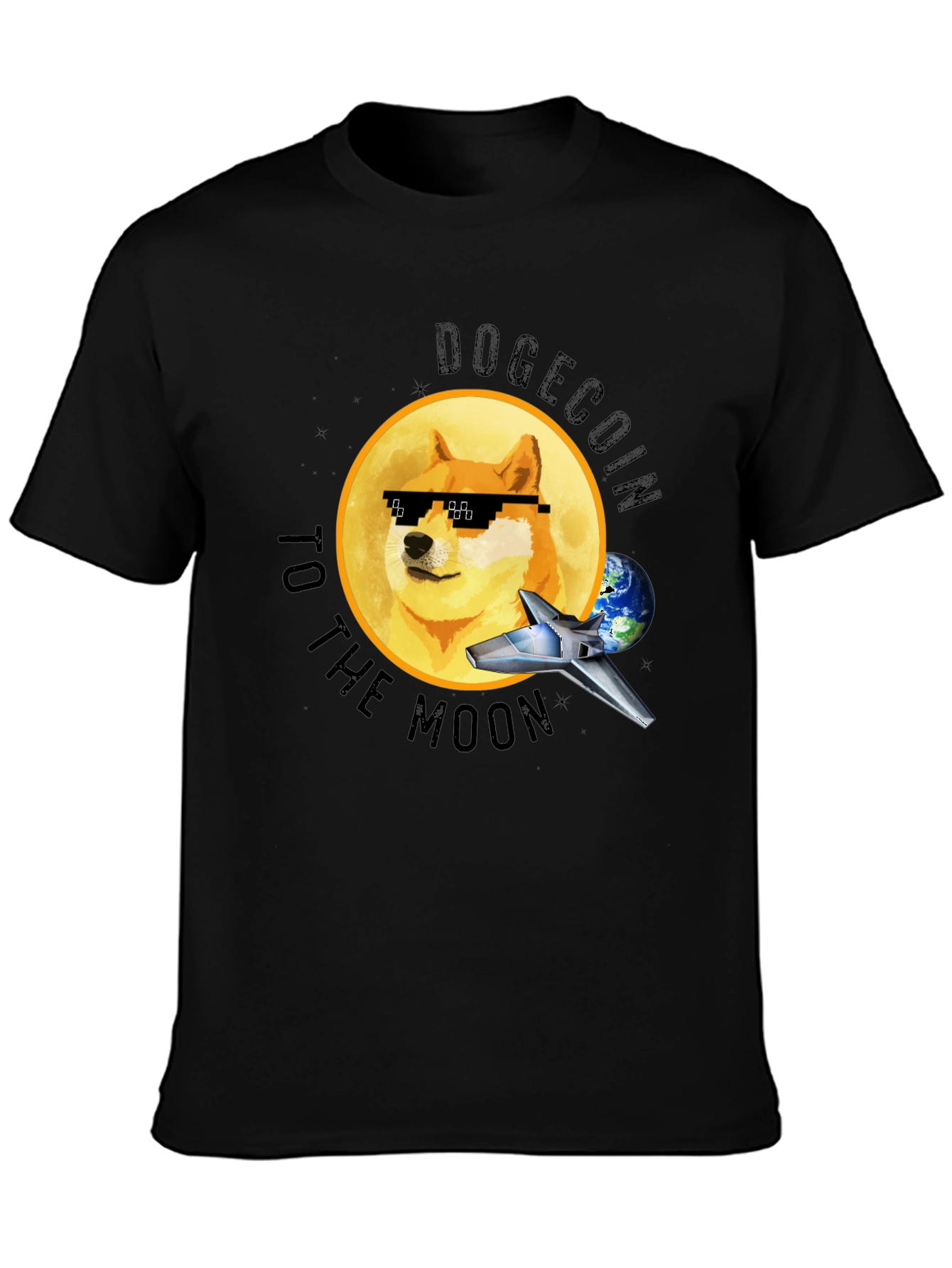 Dogecoin to the Moon T-Shirt - Crypto Meme Tee