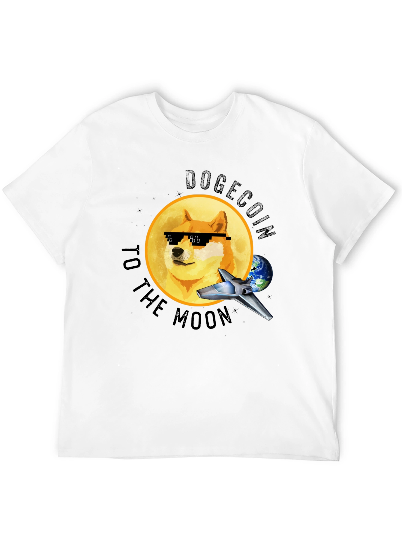 Dogecoin to the Moon T-Shirt - Crypto Meme Tee