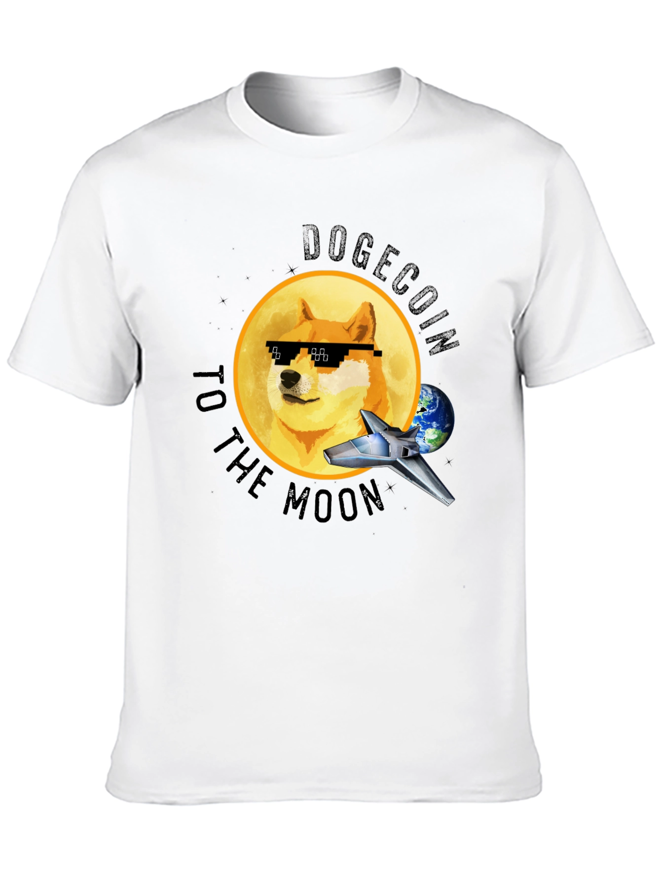 Dogecoin to the Moon T-Shirt - Crypto Meme Tee