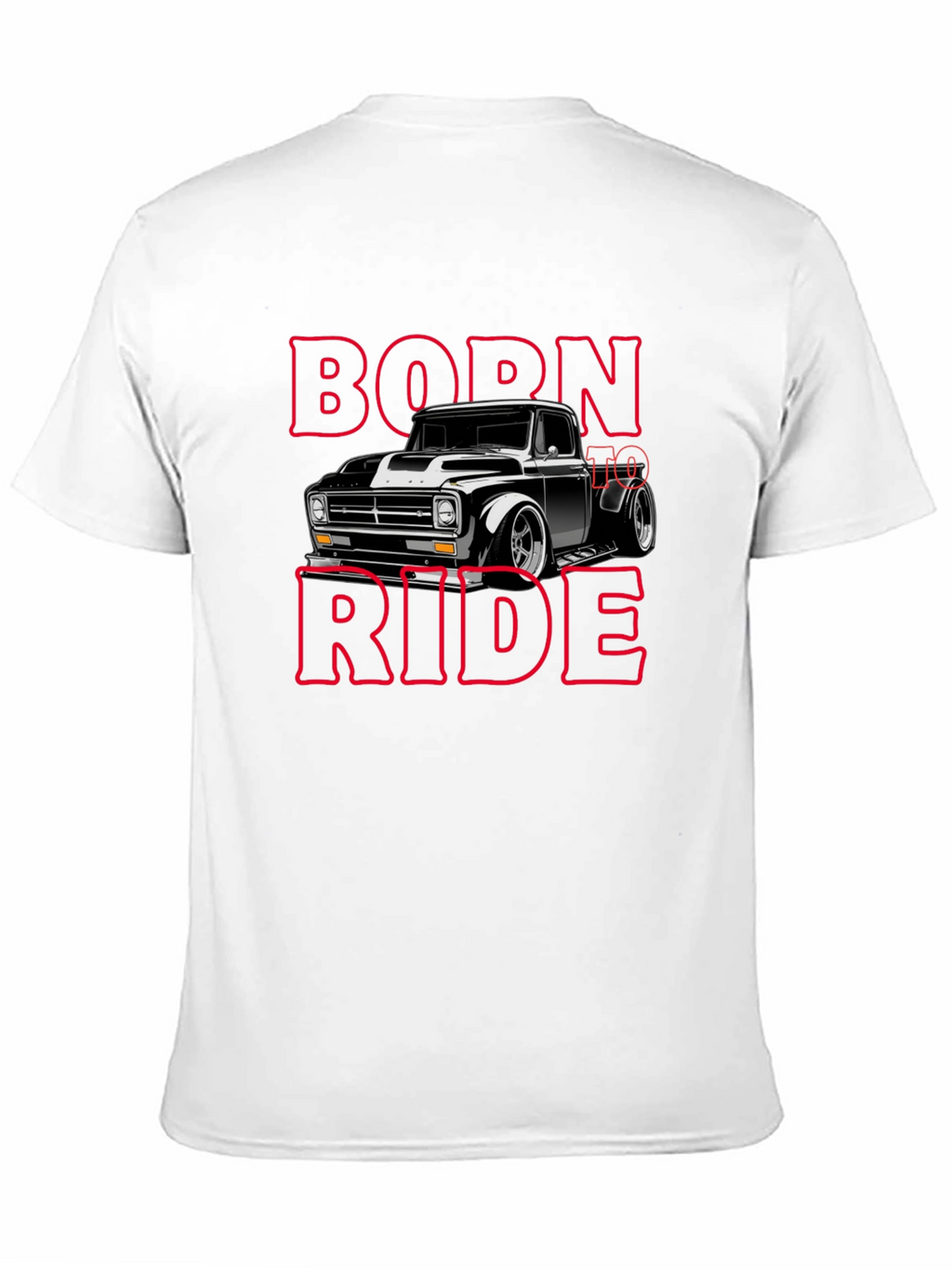 Born To Ride Black Graphic T-Shirt