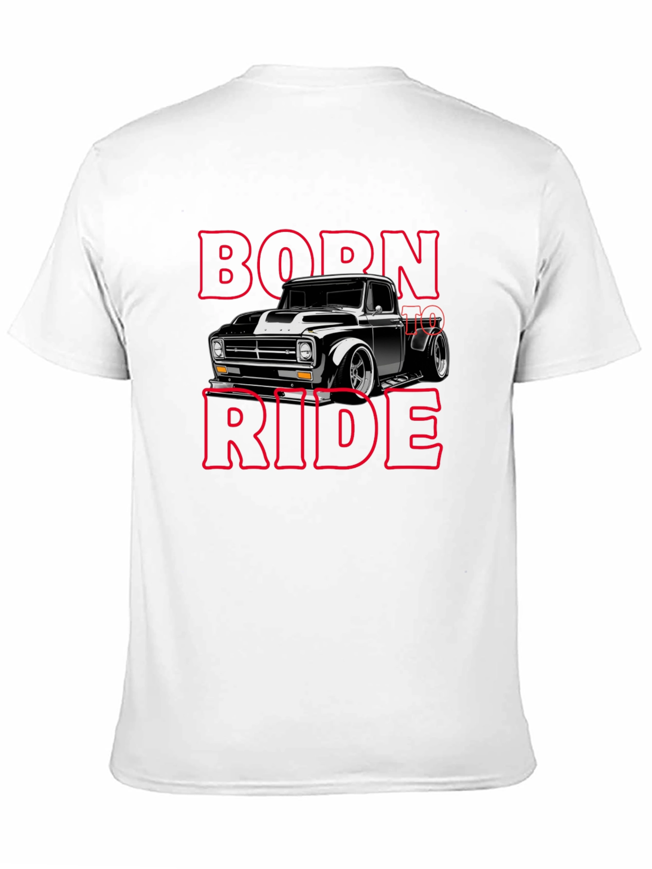 Born To Ride Black Graphic T-Shirt