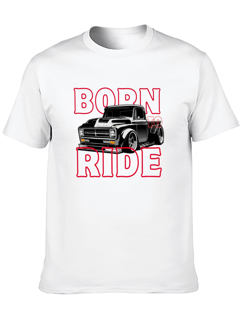 Born To Ride Black Graphic T-Shirt