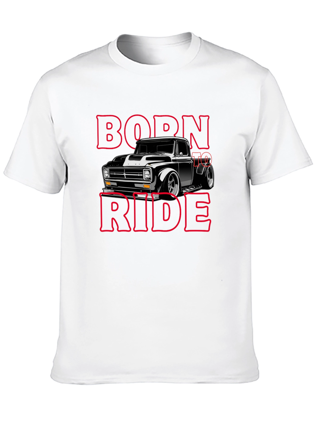 Born To Ride Black Graphic T-Shirt