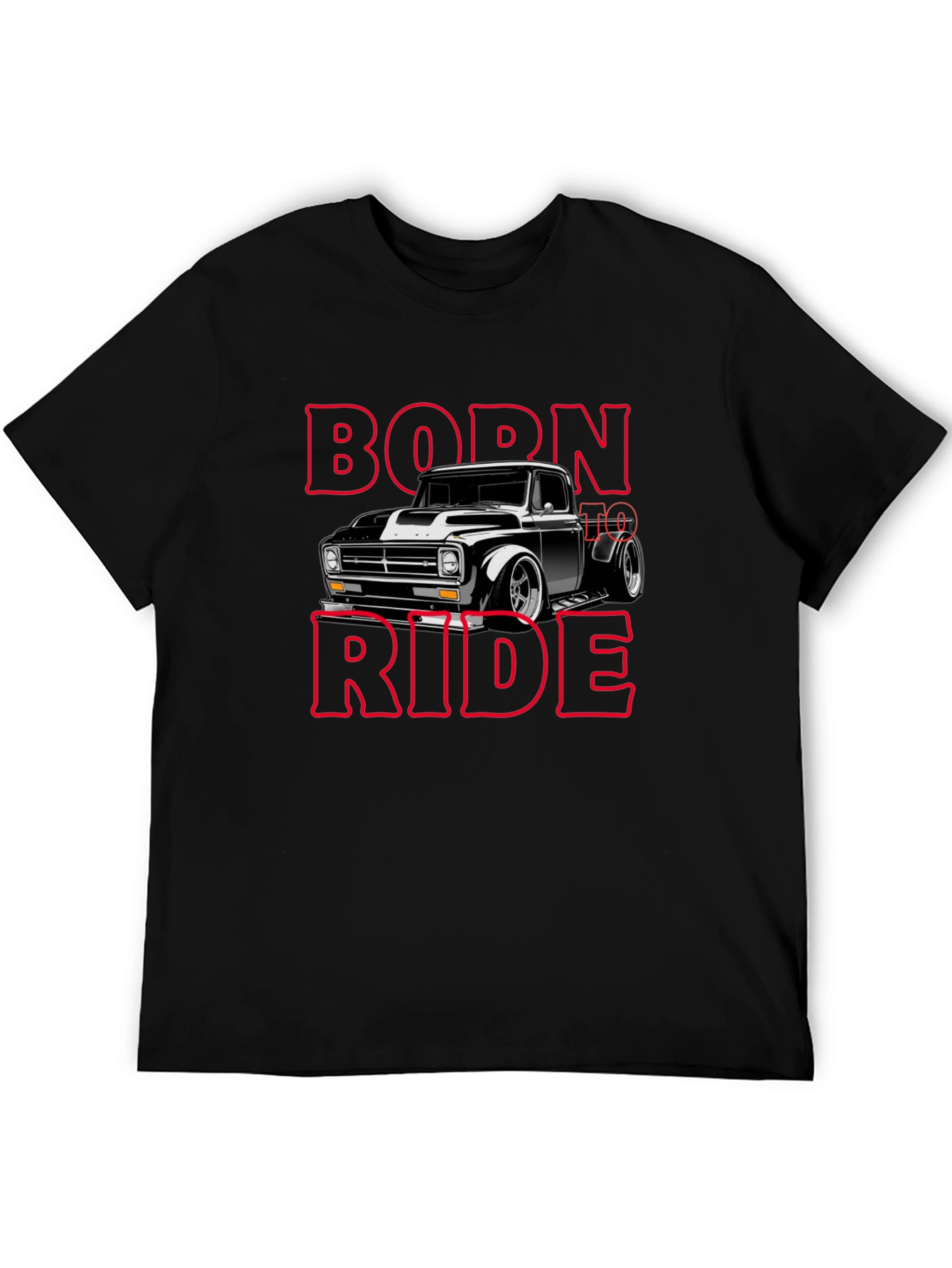 Born To Ride Black Graphic T-Shirt