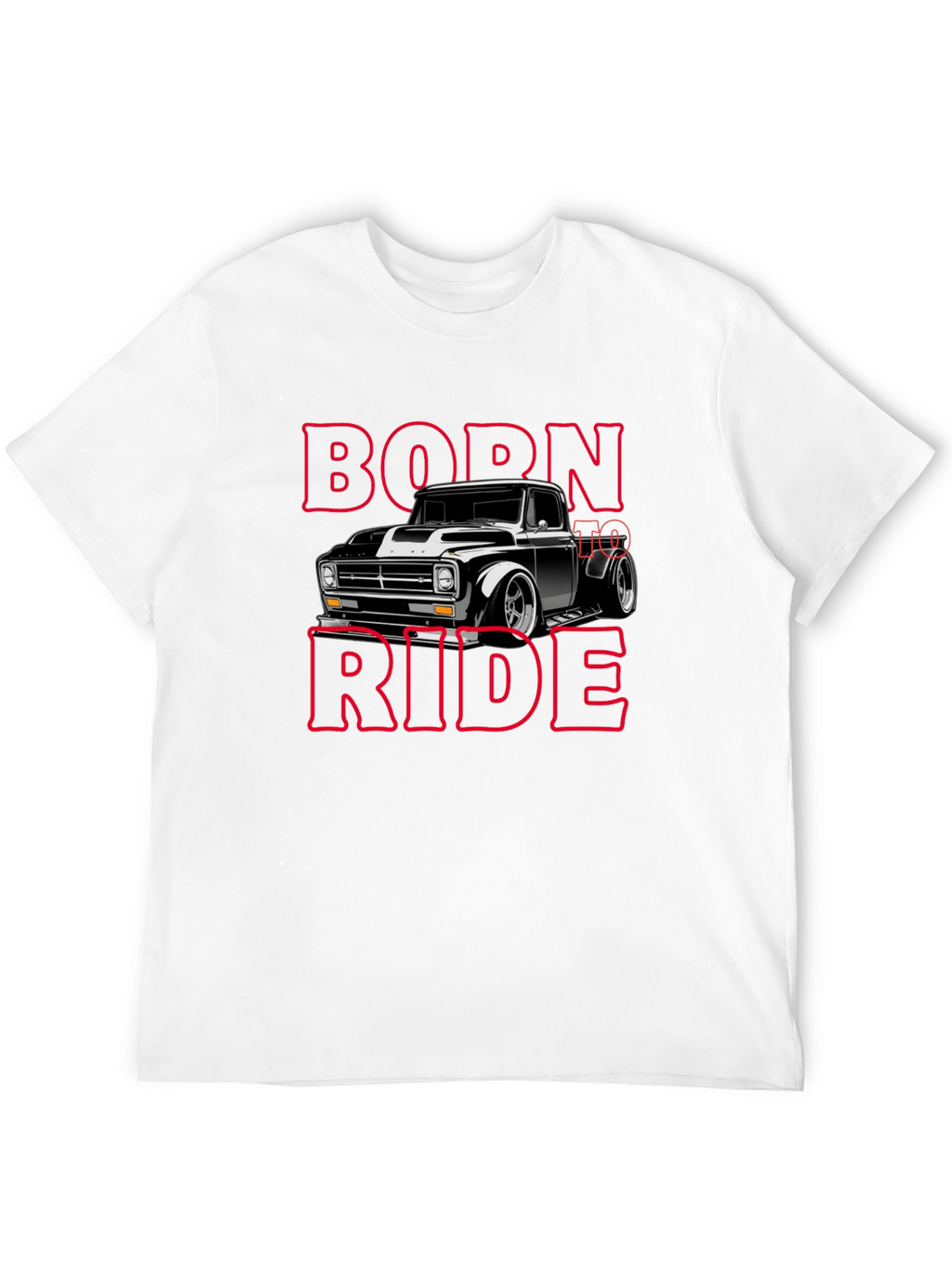 Born To Ride Black Graphic T-Shirt