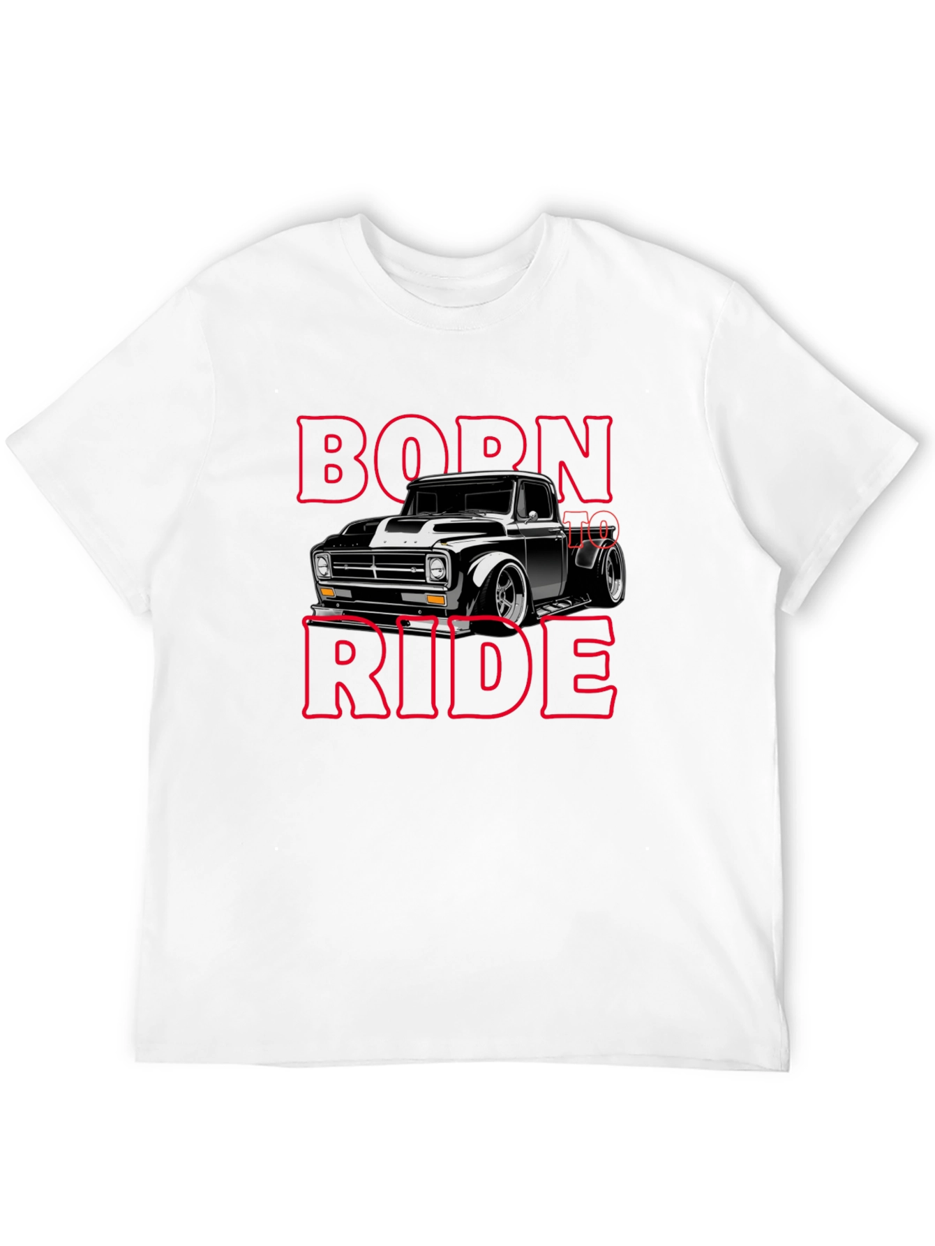 Born To Ride Black Graphic T-Shirt