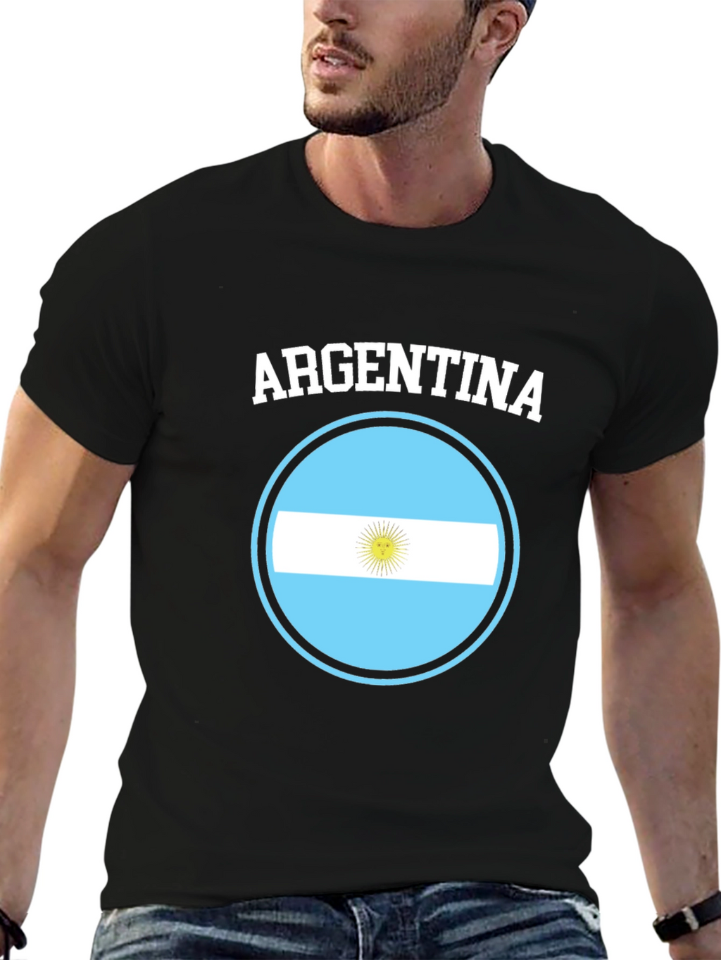 Argentina Flag Graphic T-Shirt