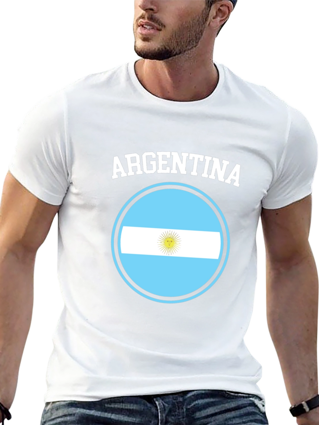 Argentina Flag Graphic T-Shirt