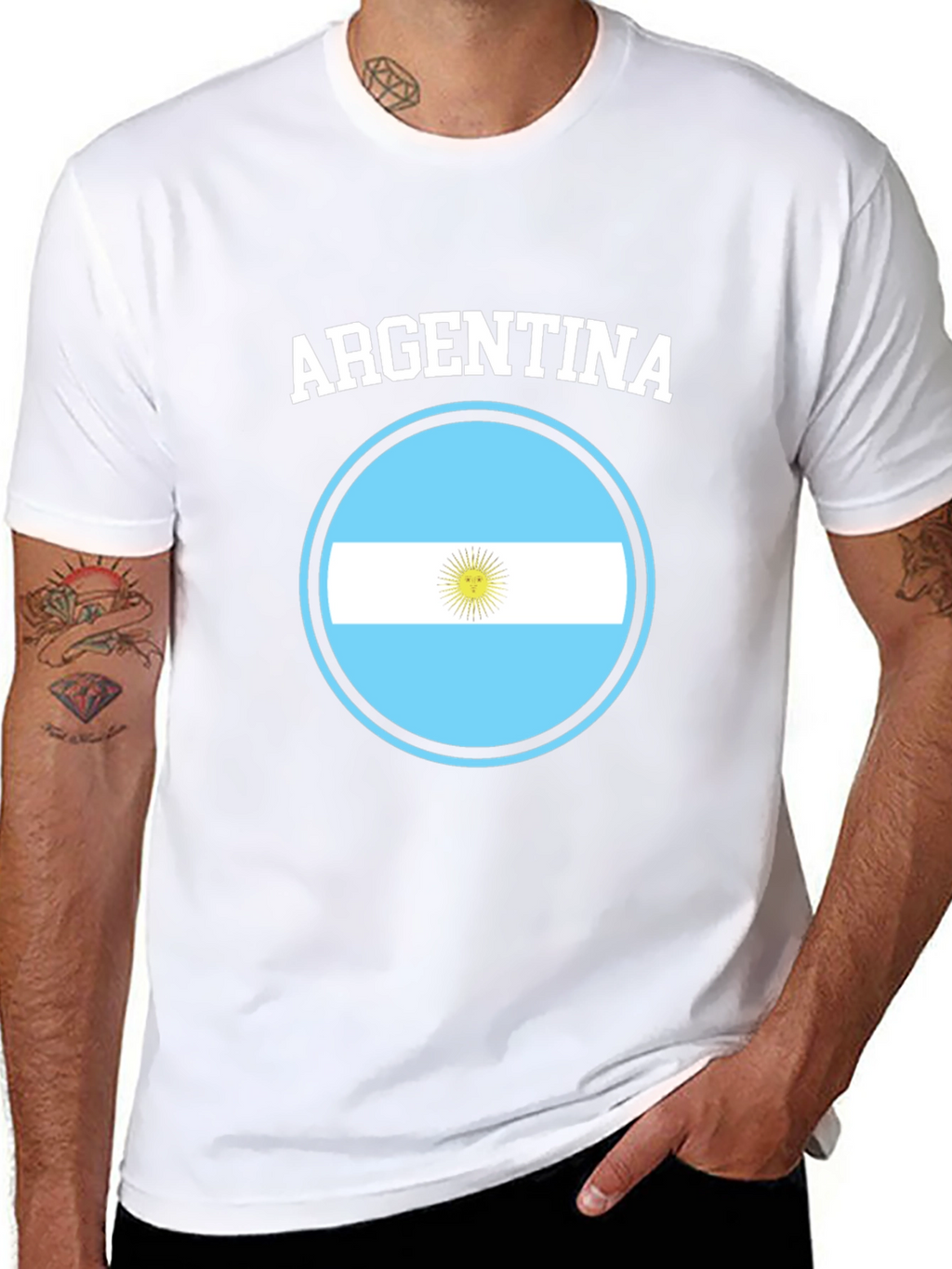 Argentina Flag Graphic T-Shirt