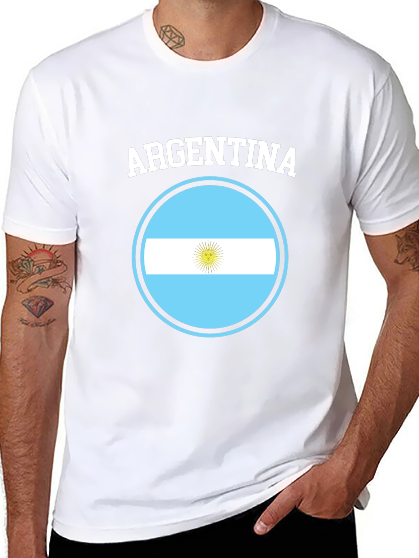 Argentina Flag Graphic T-Shirt