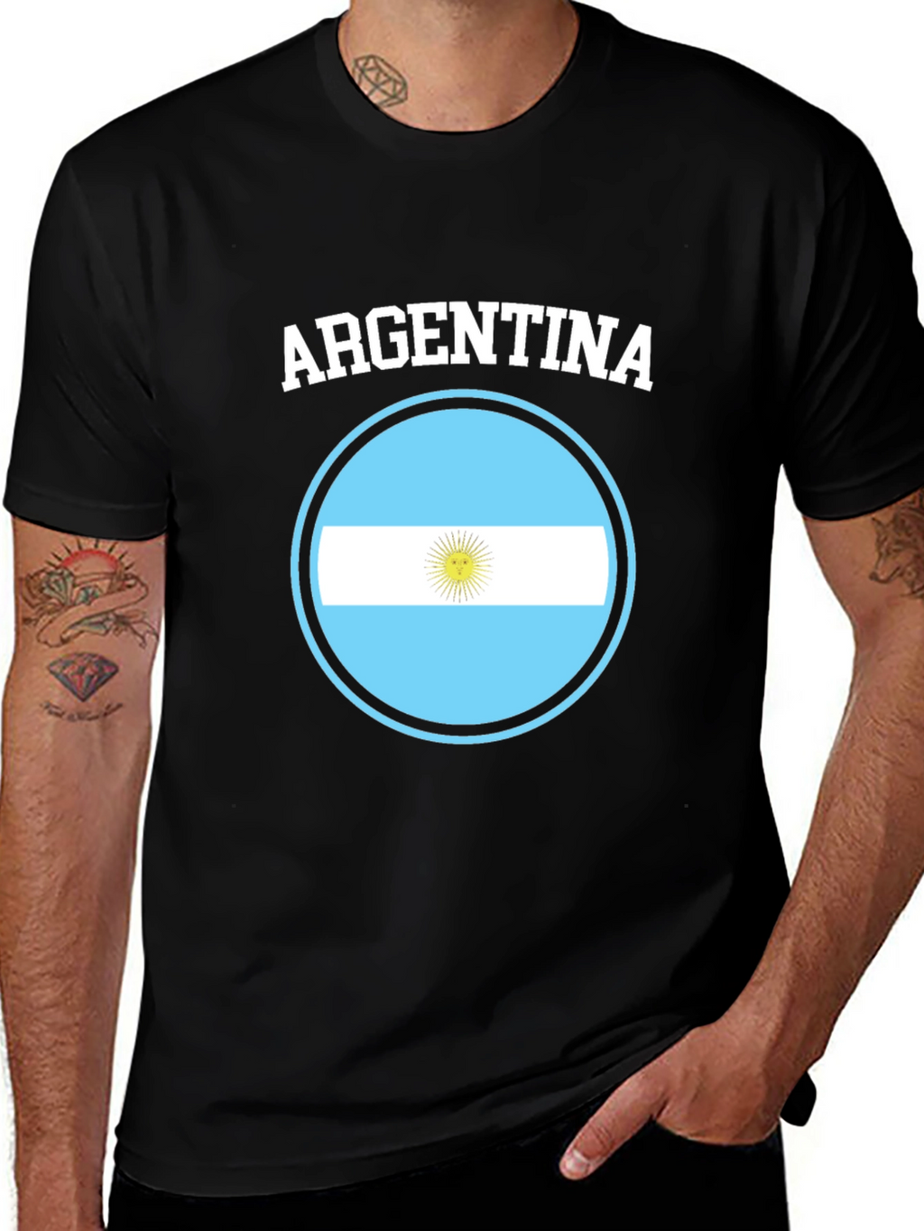 Argentina Flag Graphic T-Shirt