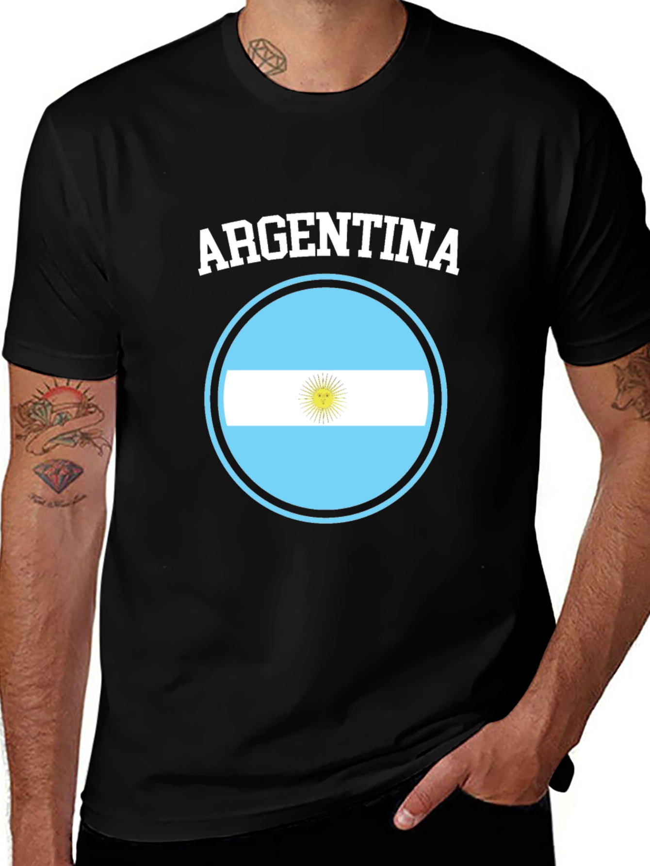 Argentina Flag Graphic T-Shirt