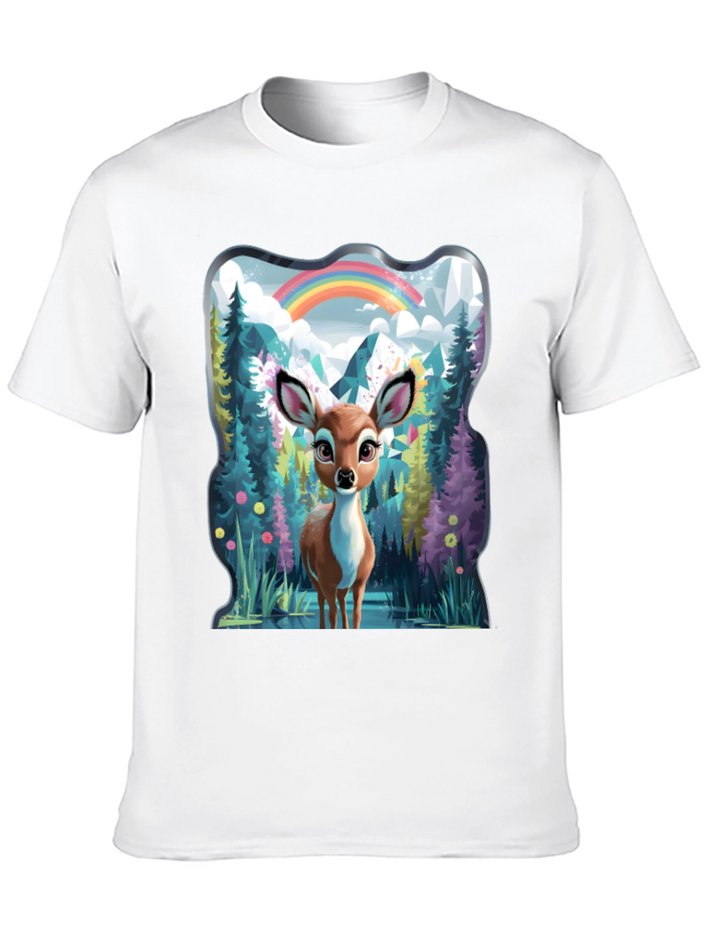 Enchanted Forest Deer Graphic Tee