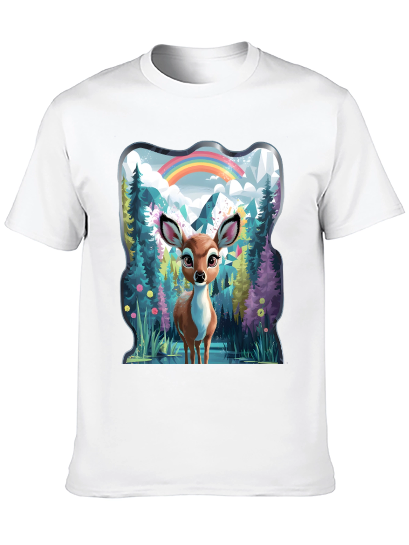 Enchanted Forest Deer Graphic Tee