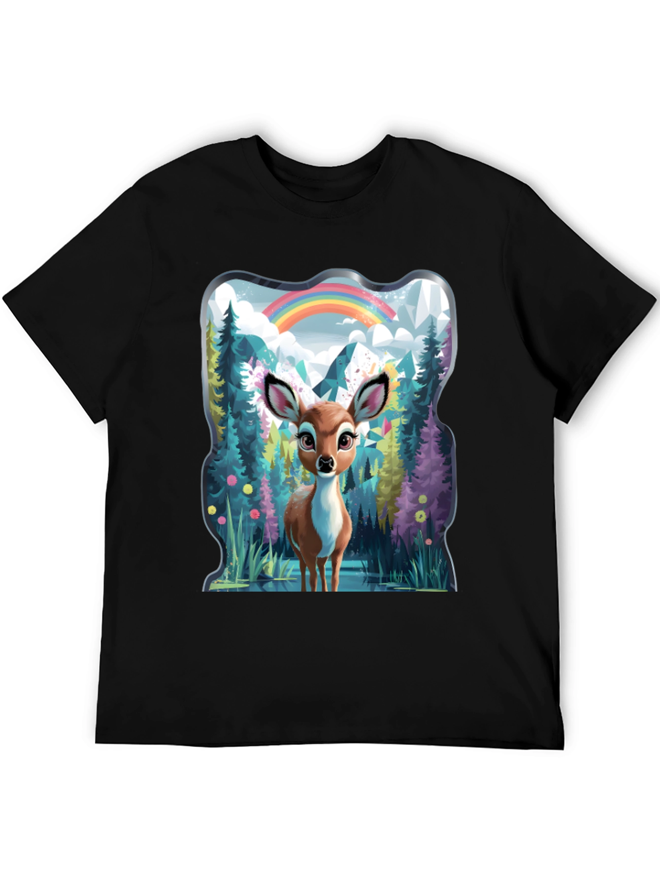 Enchanted Forest Deer Graphic Tee