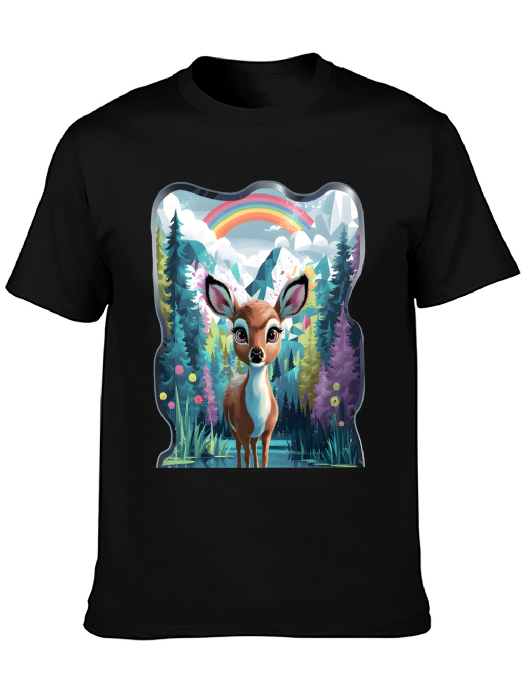 Enchanted Forest Deer Graphic Tee