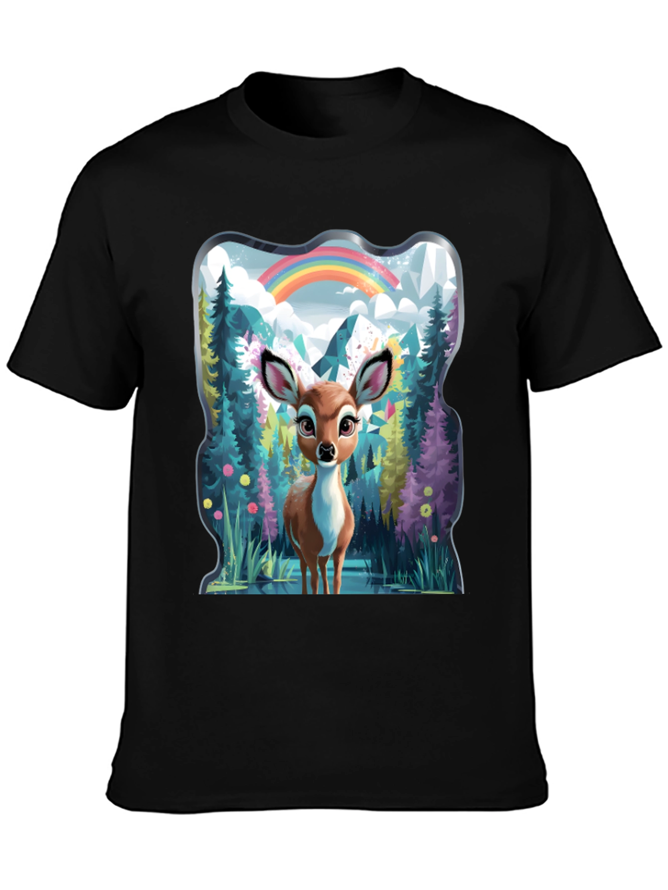 Enchanted Forest Deer Graphic Tee