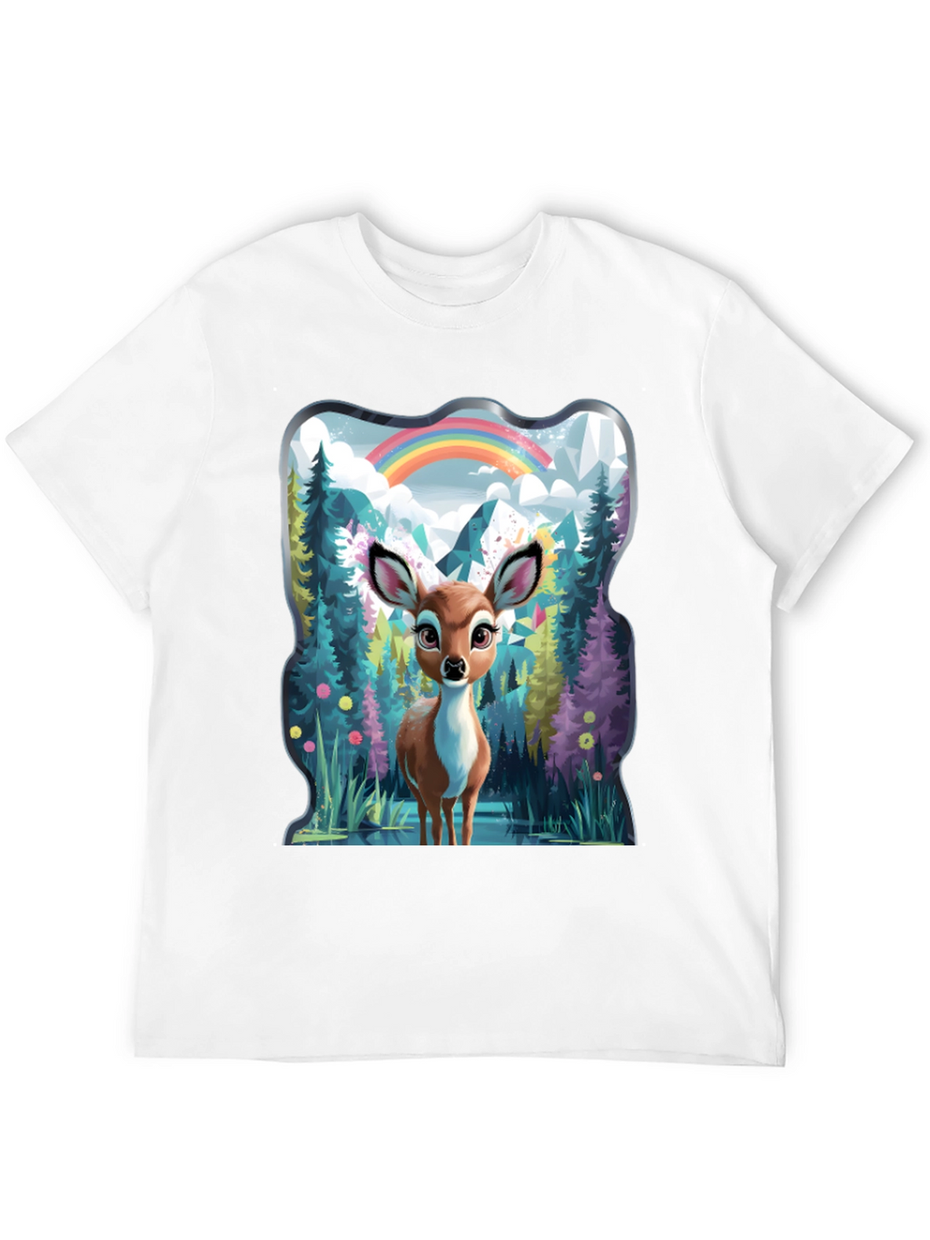 Enchanted Forest Deer Graphic Tee