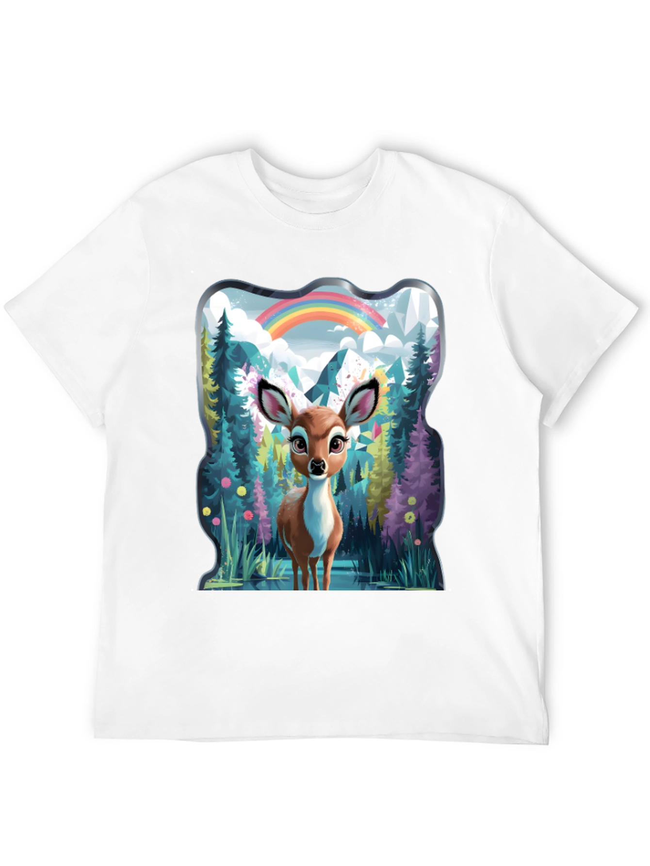 Enchanted Forest Deer Graphic Tee