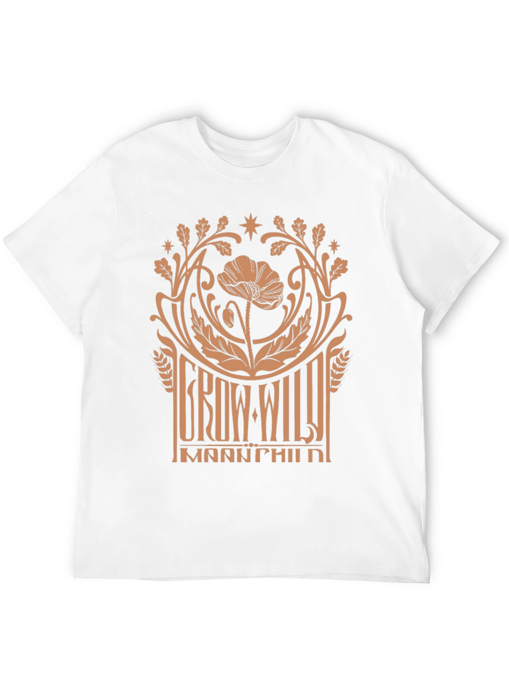 Grow Wild Manchild Black Graphic Tee