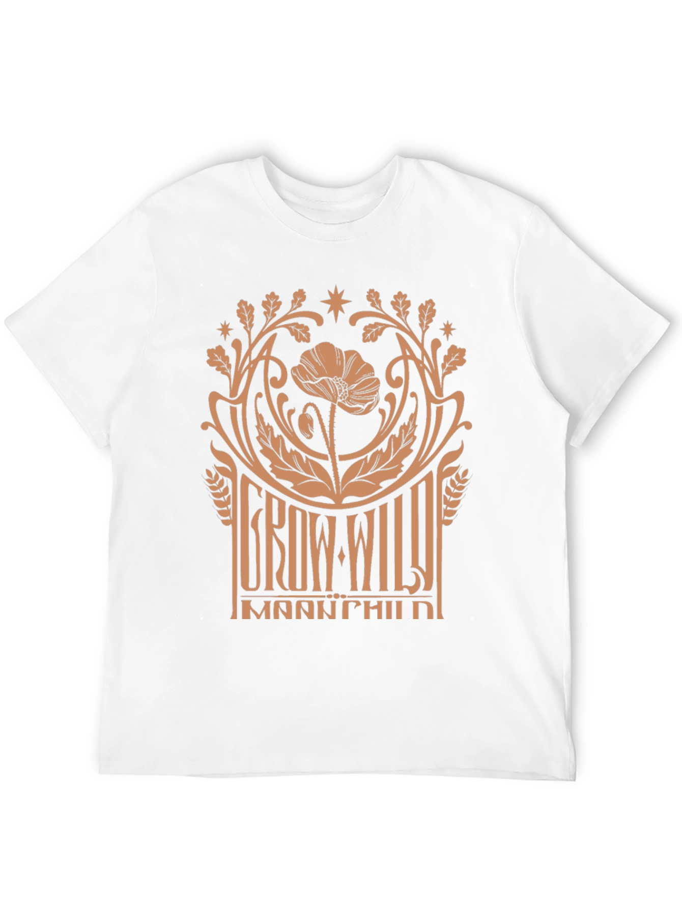 Grow Wild Manchild Black Graphic Tee