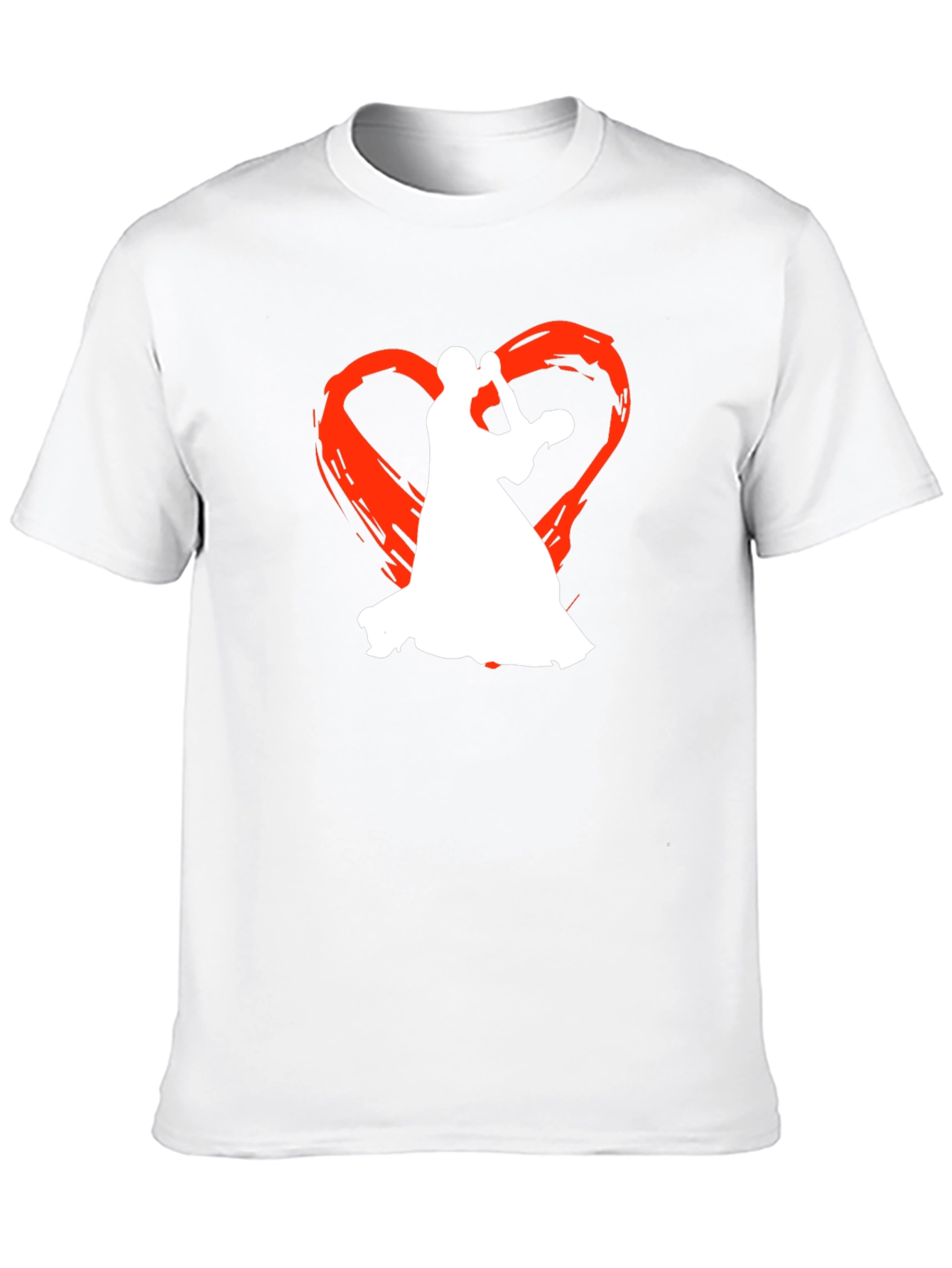 Dancing Romance Graphic Tee - Black Cotton T-Shirt