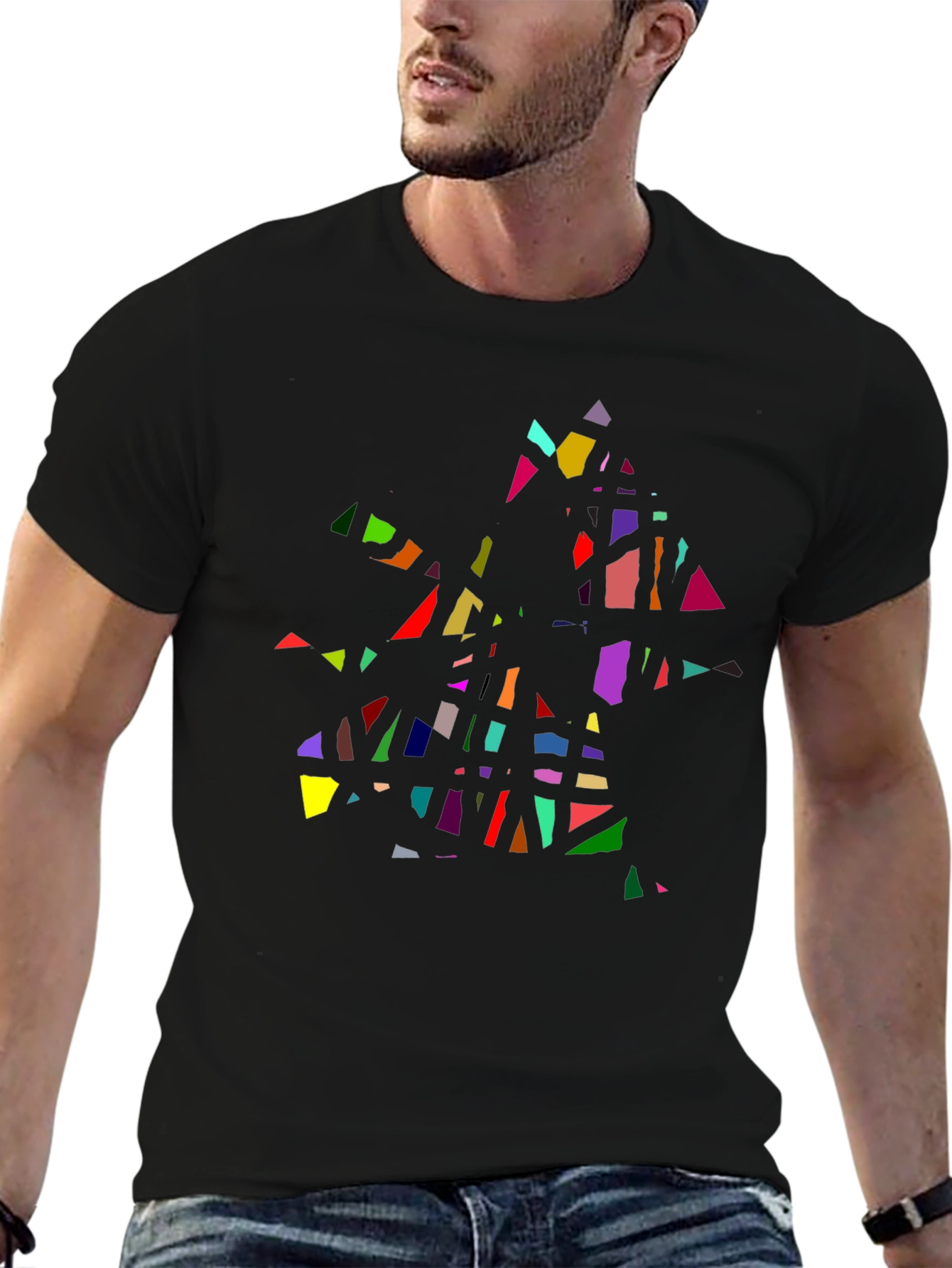 Abstract Geometric T-Shirt - Modern Art Tee