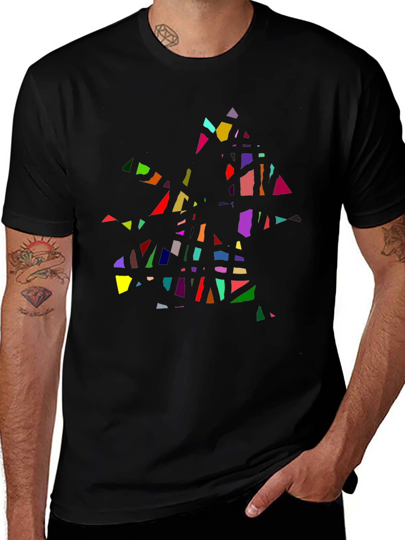 Abstract Geometric T-Shirt - Modern Art Tee