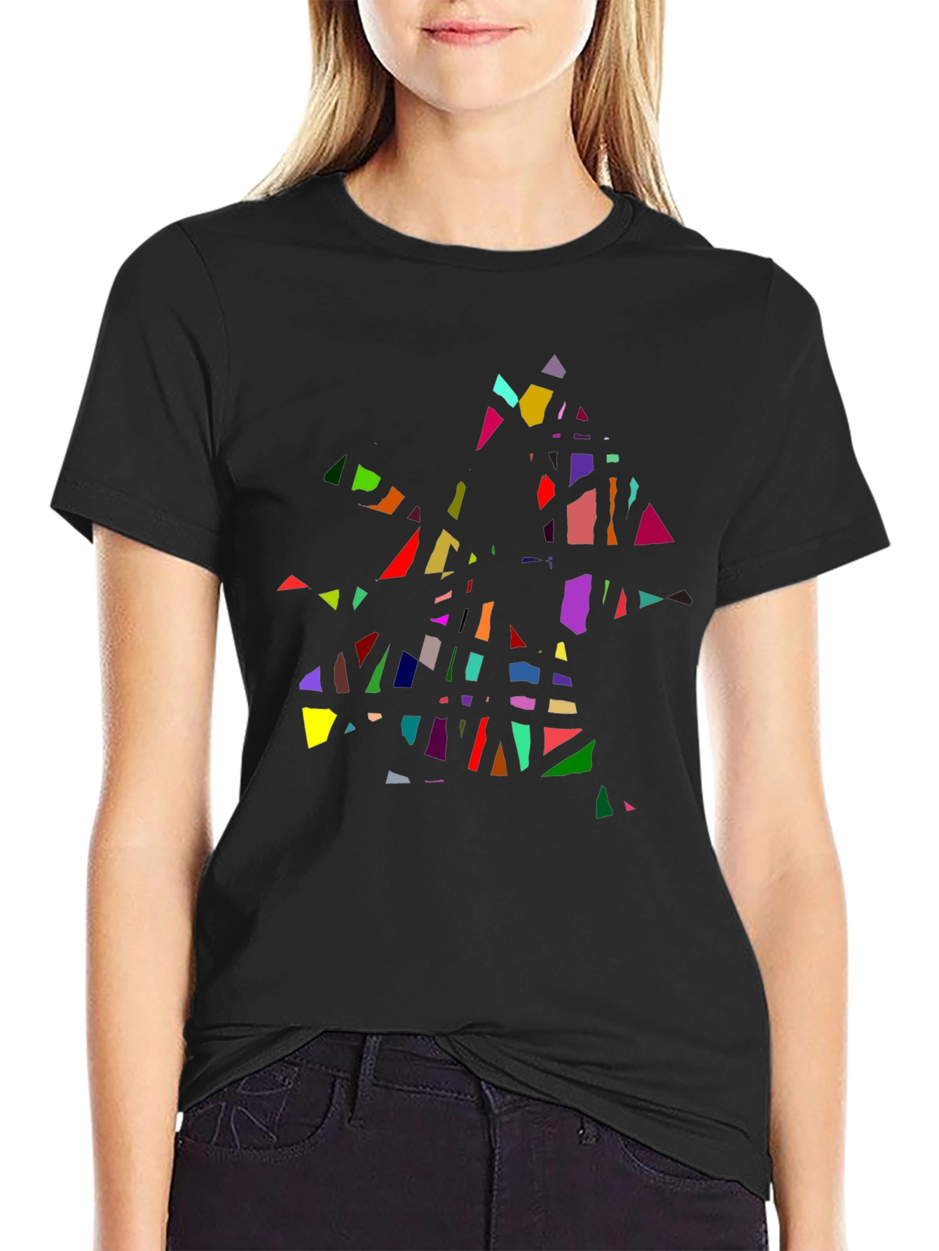 Abstract Geometric T-Shirt - Modern Art Tee