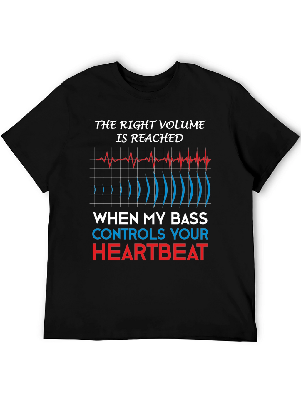 Bass Controls Heartbeat T-Shirt