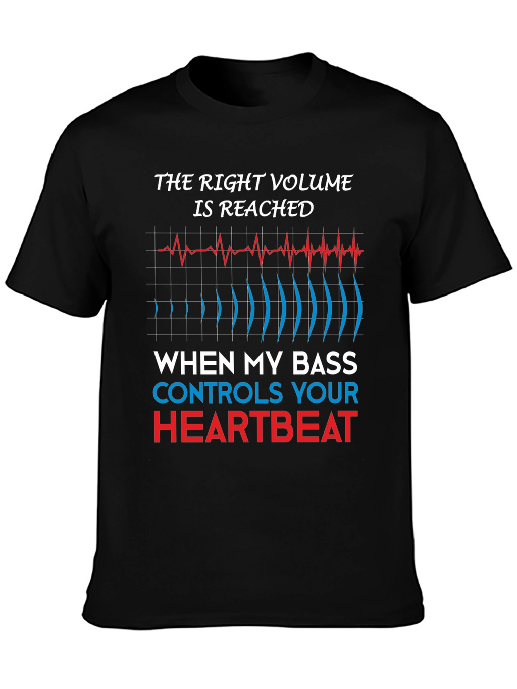 Bass Controls Heartbeat T-Shirt