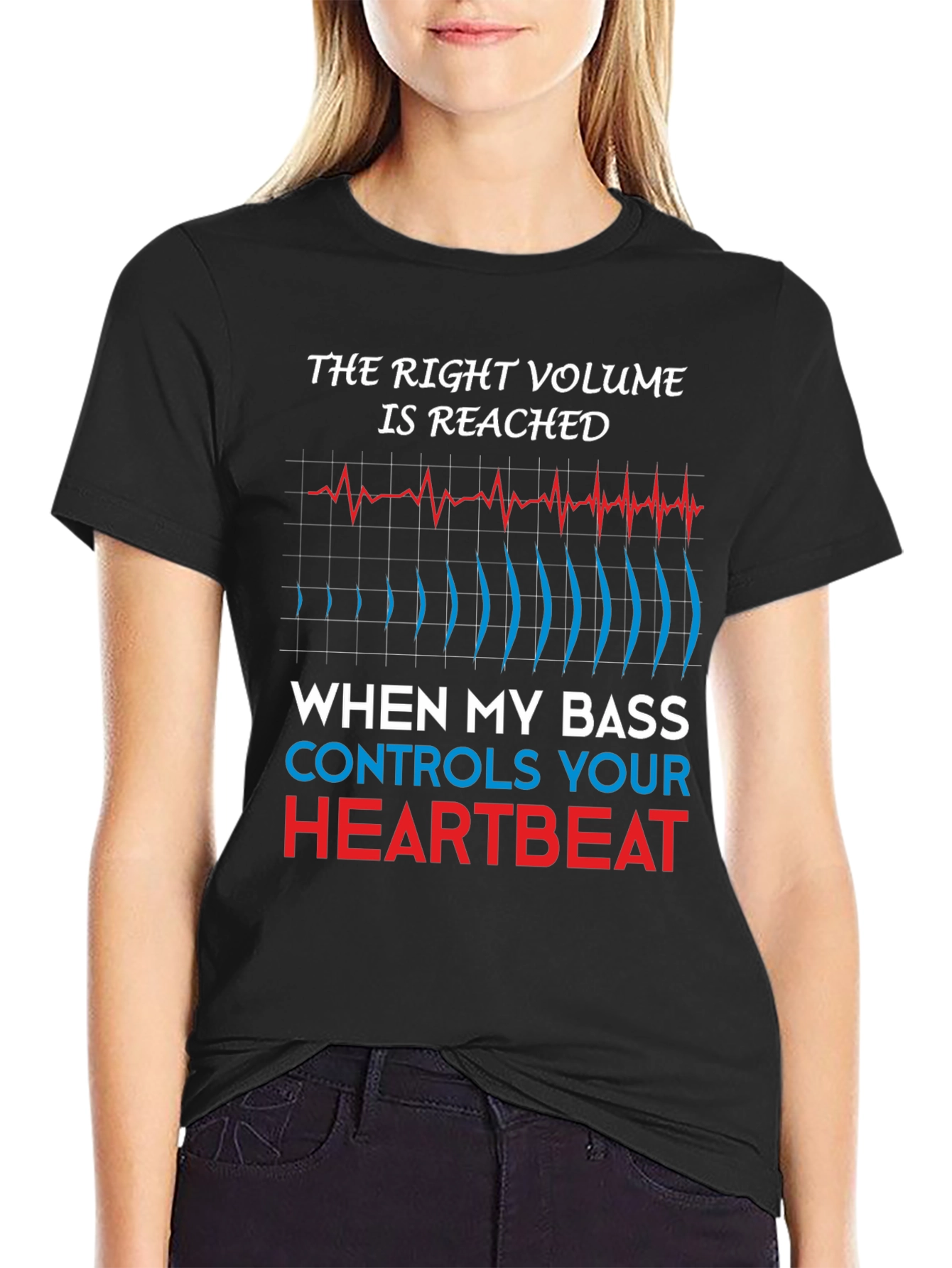 Bass Controls Heartbeat T-Shirt