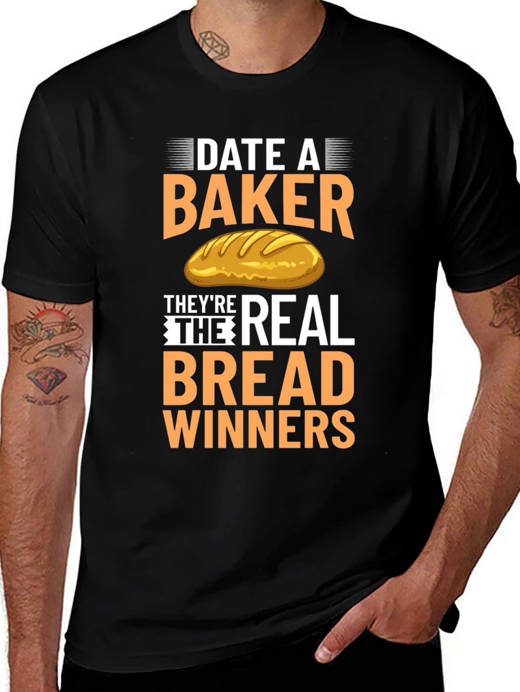 Date A Baker T-Shirt: Bread Winners Tee
