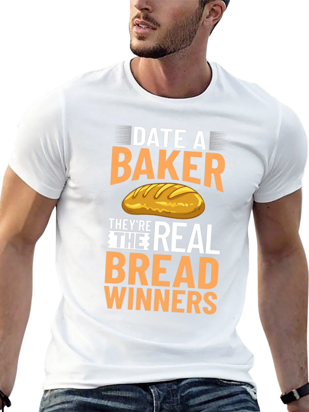 Date A Baker T-Shirt: Bread Winners Tee