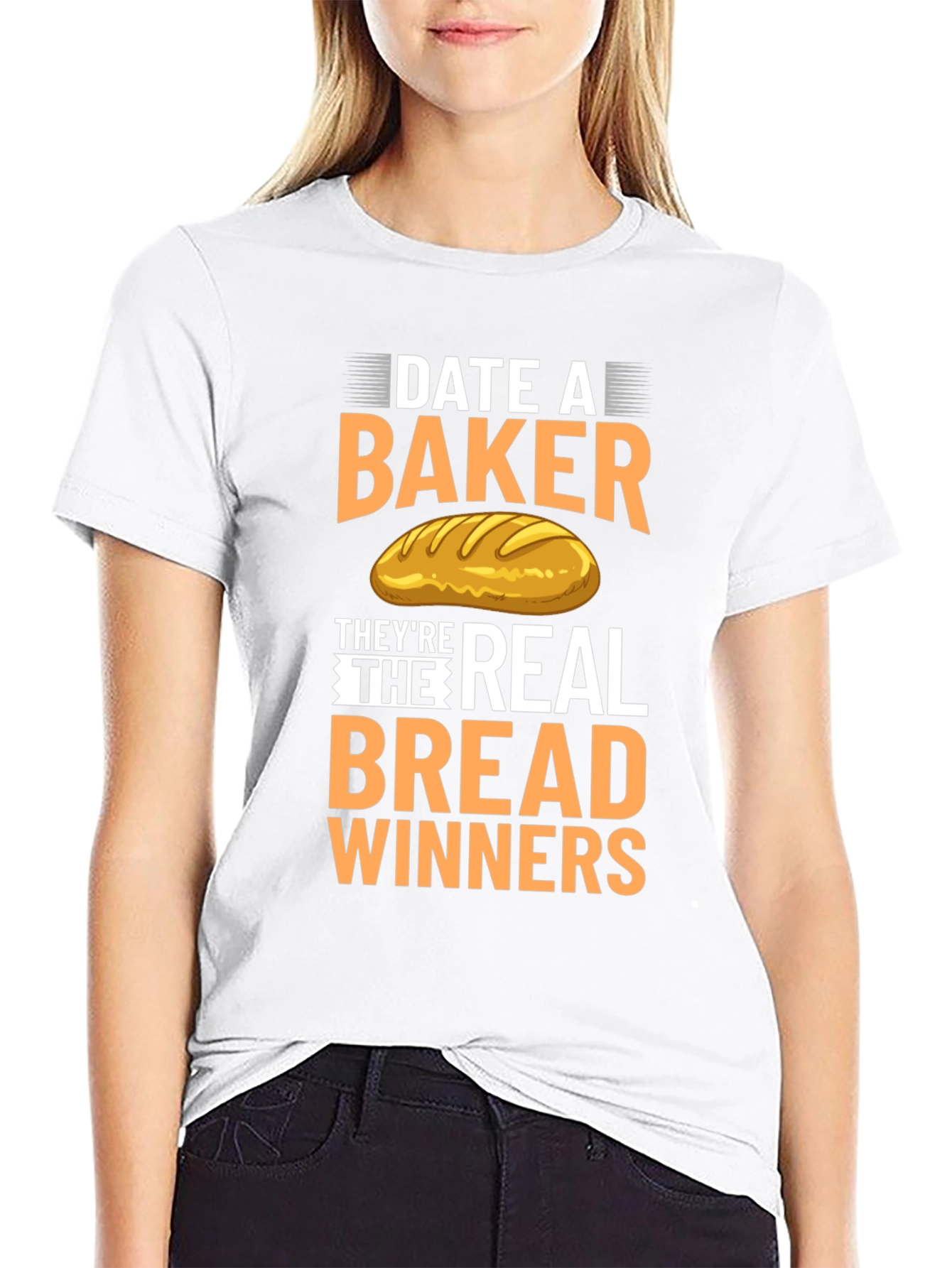 Date A Baker T-Shirt: Bread Winners Tee