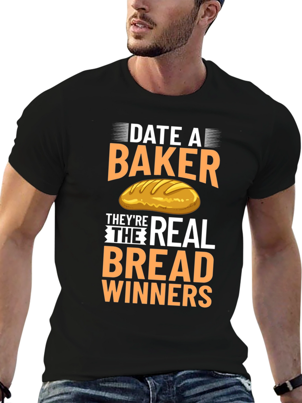 Date A Baker T-Shirt: Bread Winners Tee