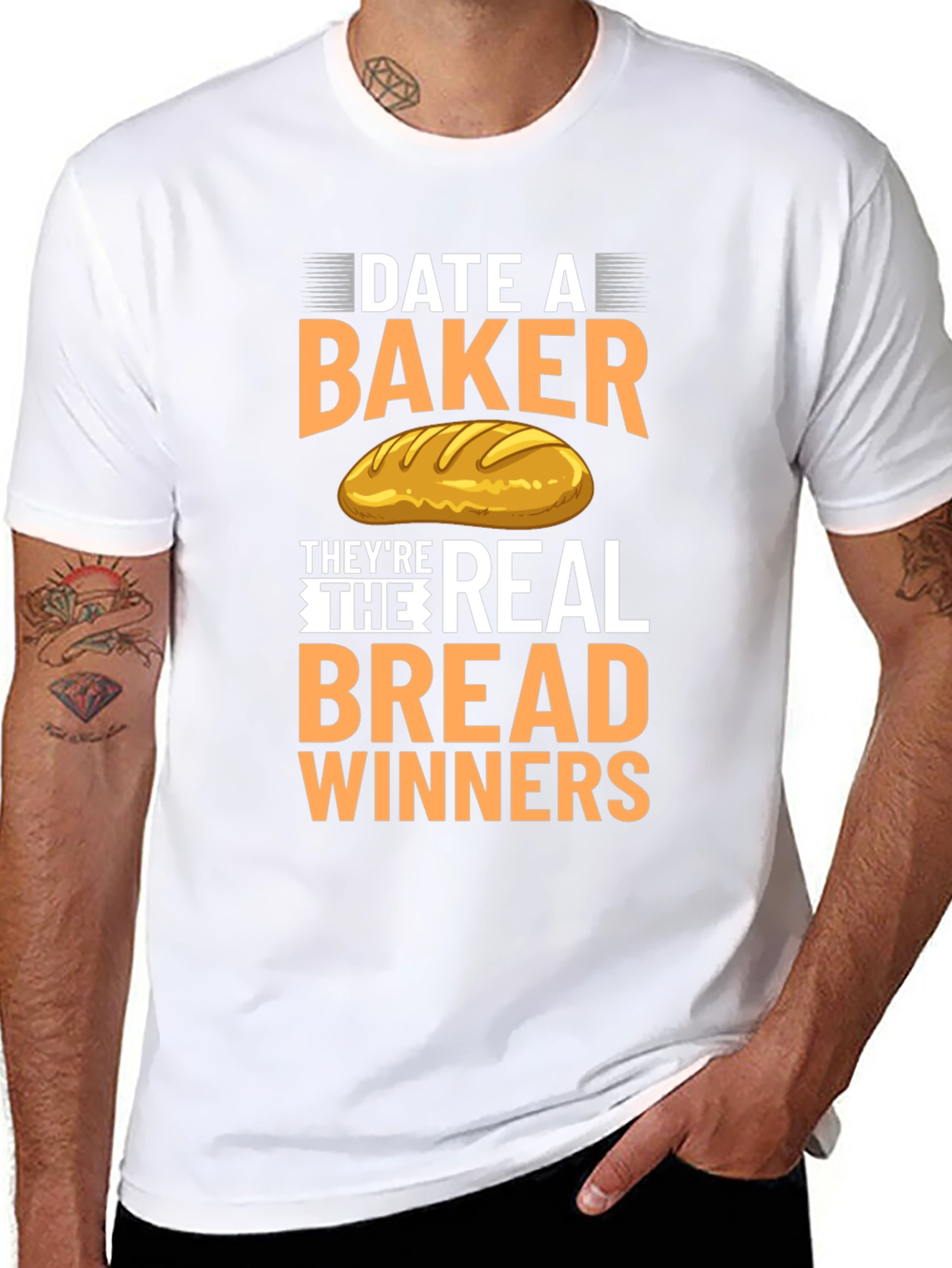 Date A Baker T-Shirt: Bread Winners Tee