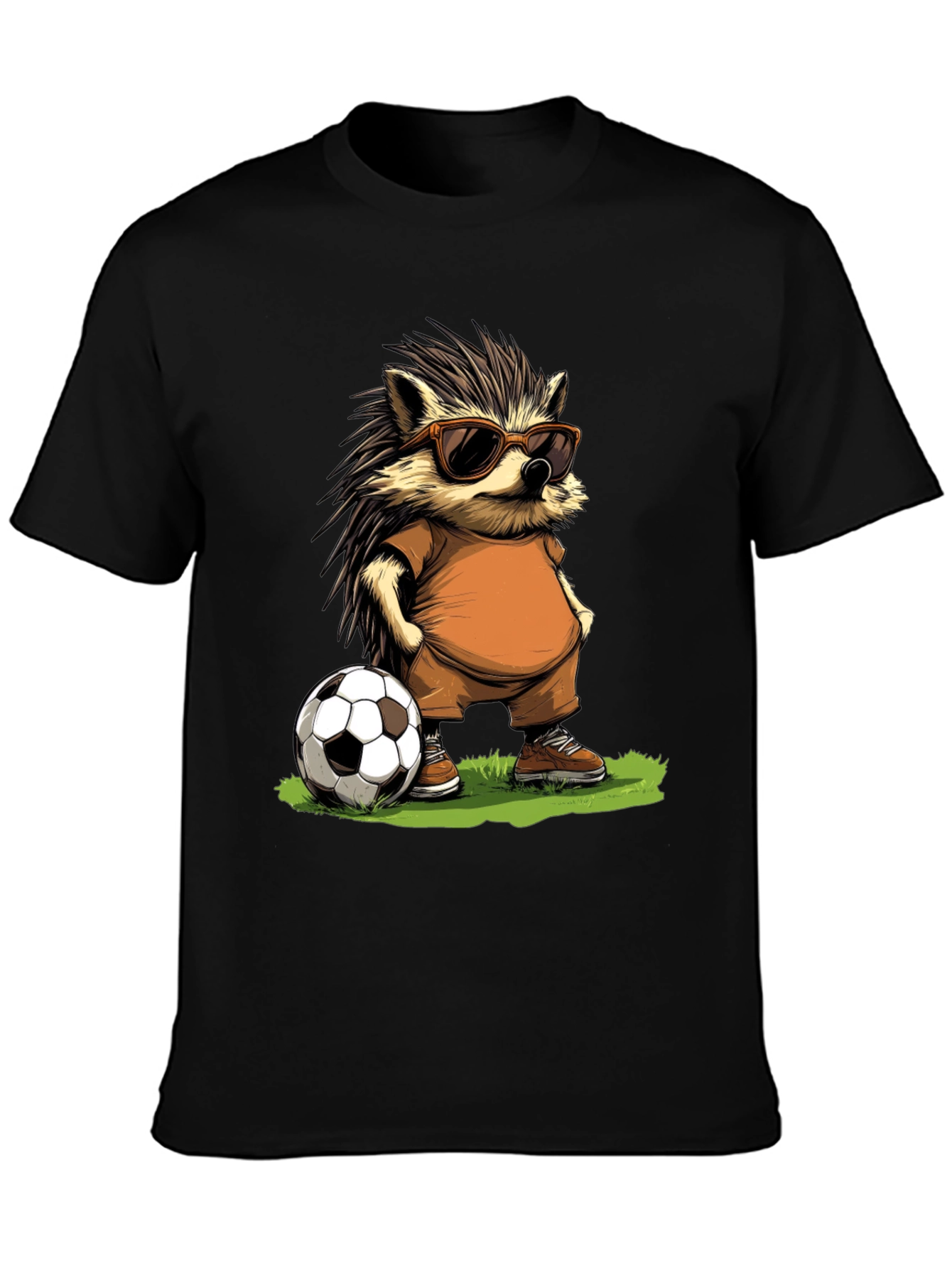 Cool Hedgehog Soccer T-Shirt