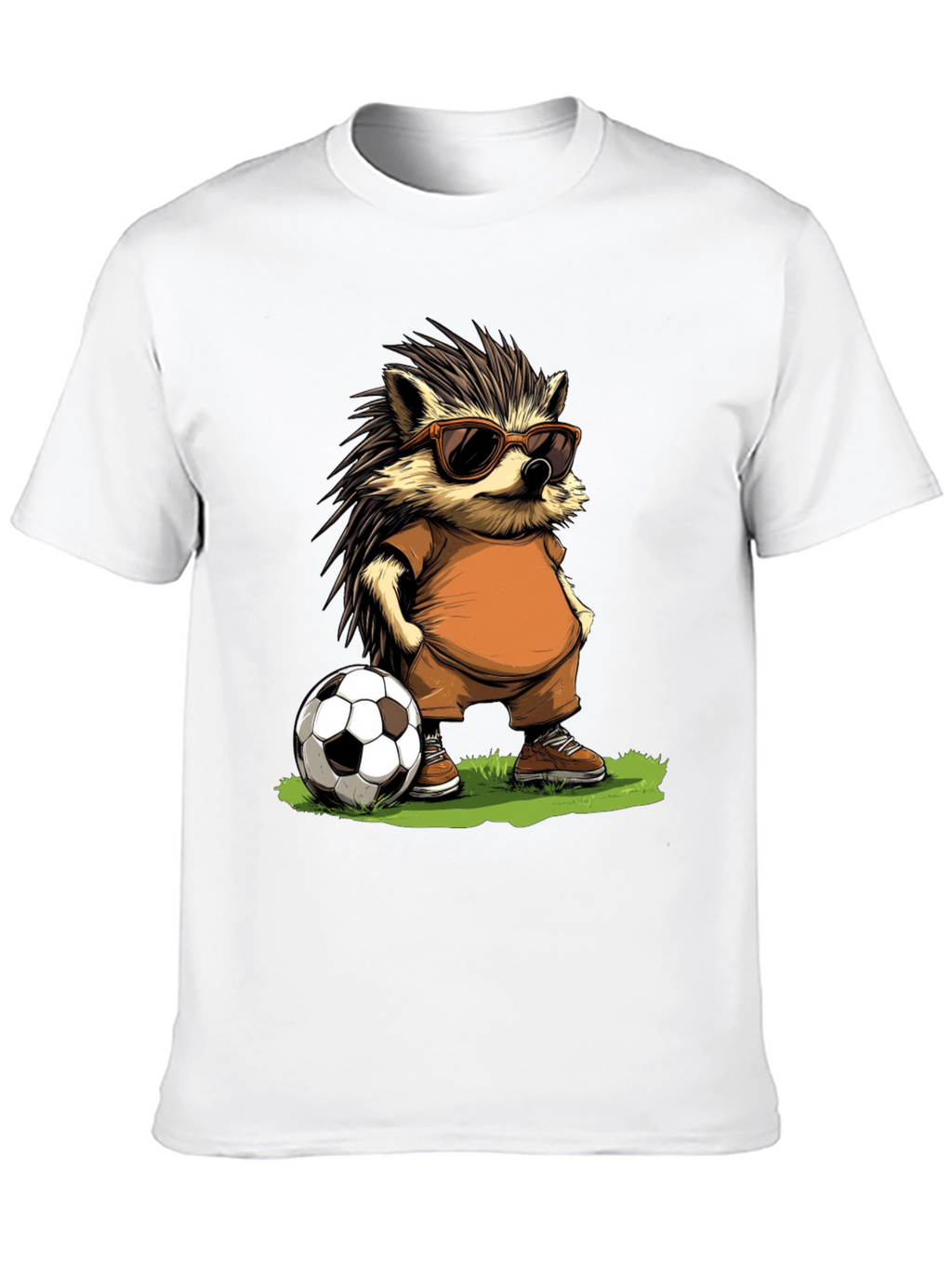 Cool Hedgehog Soccer T-Shirt